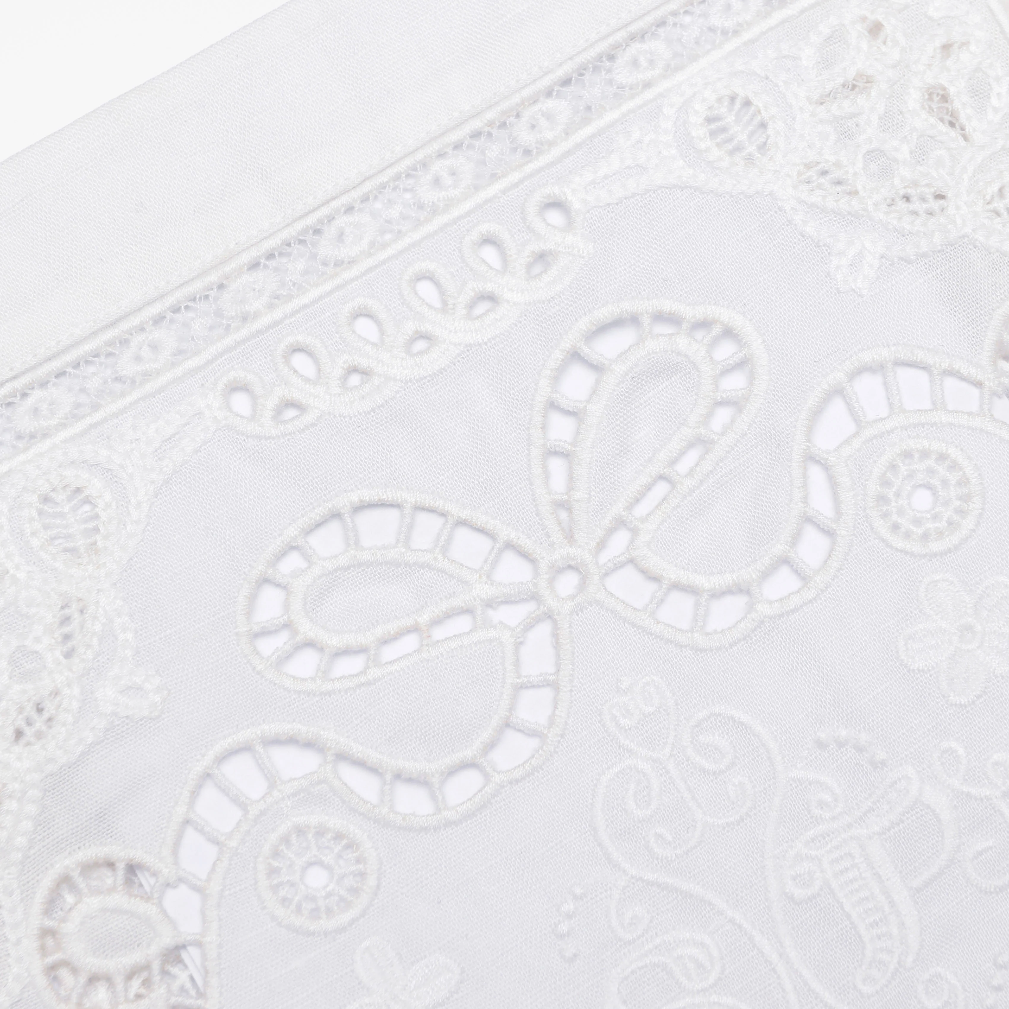 White Embroidered Mini Dress - Image 5