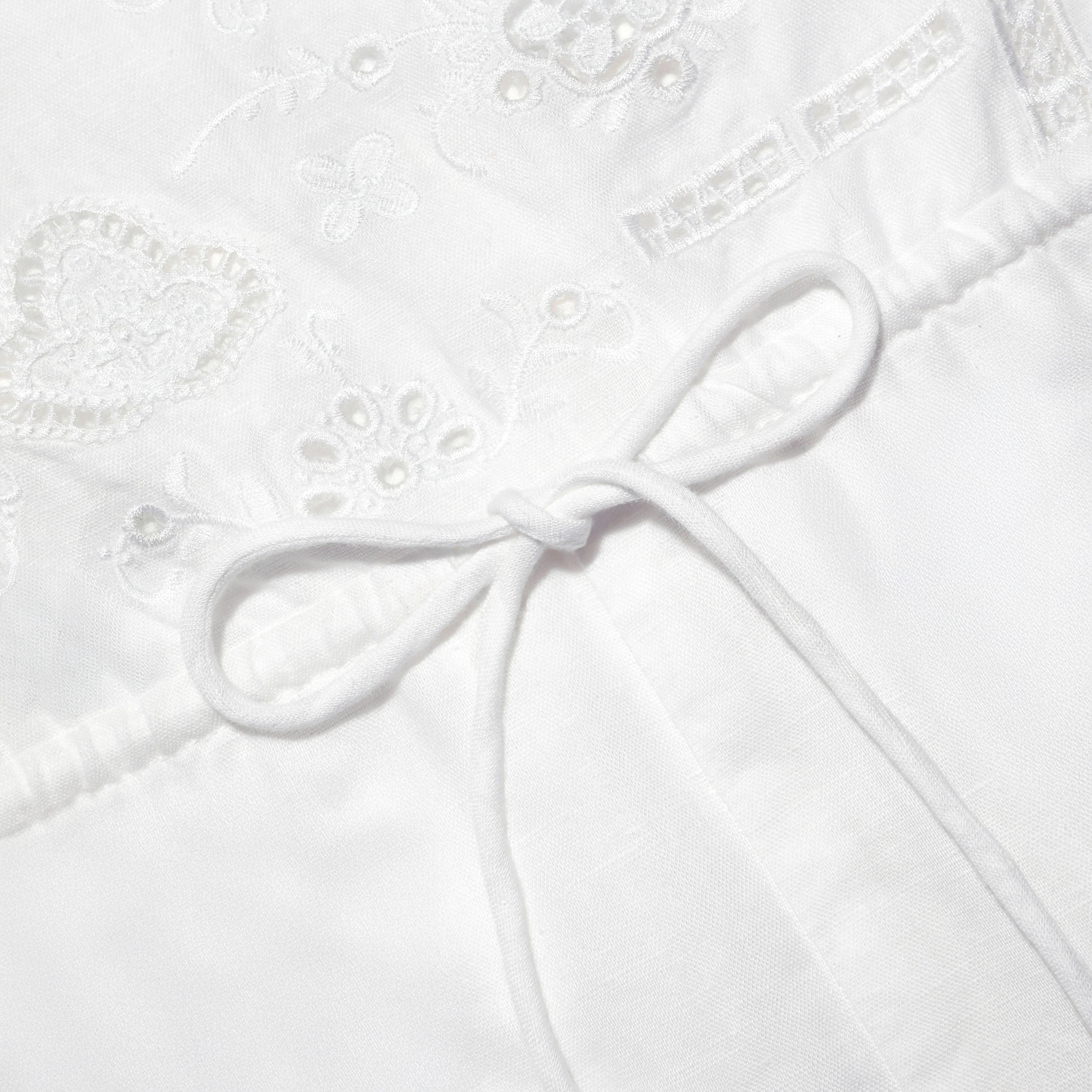 White Embroidered Playsuit - Image 5