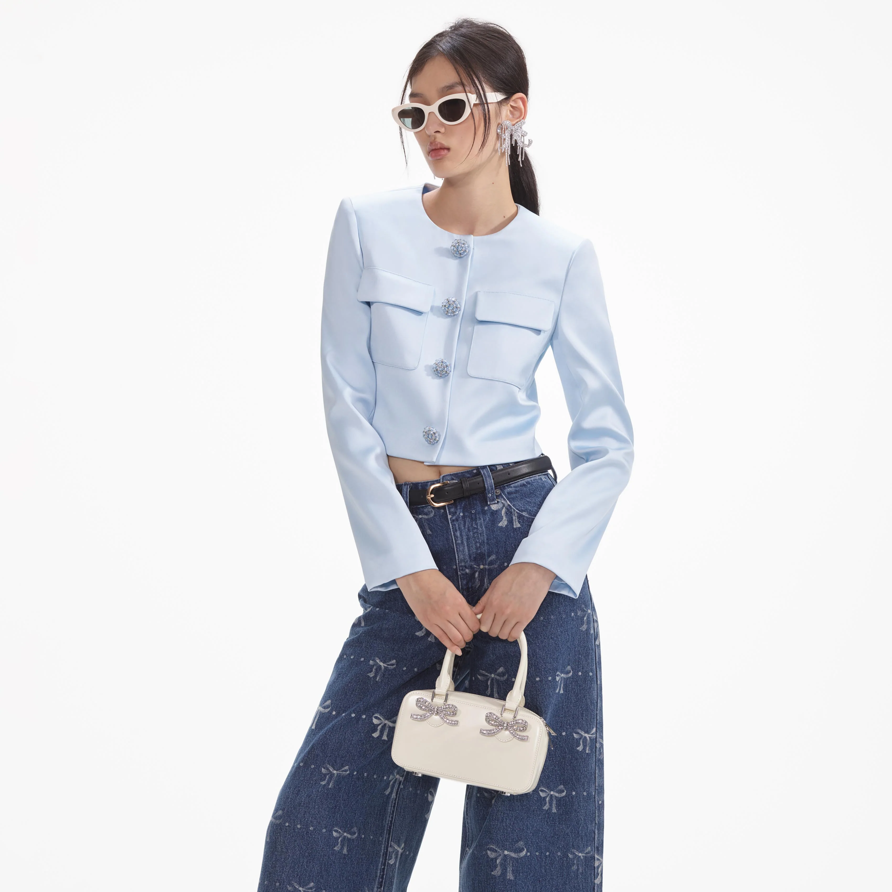 Bow Print Jeans - Image 5