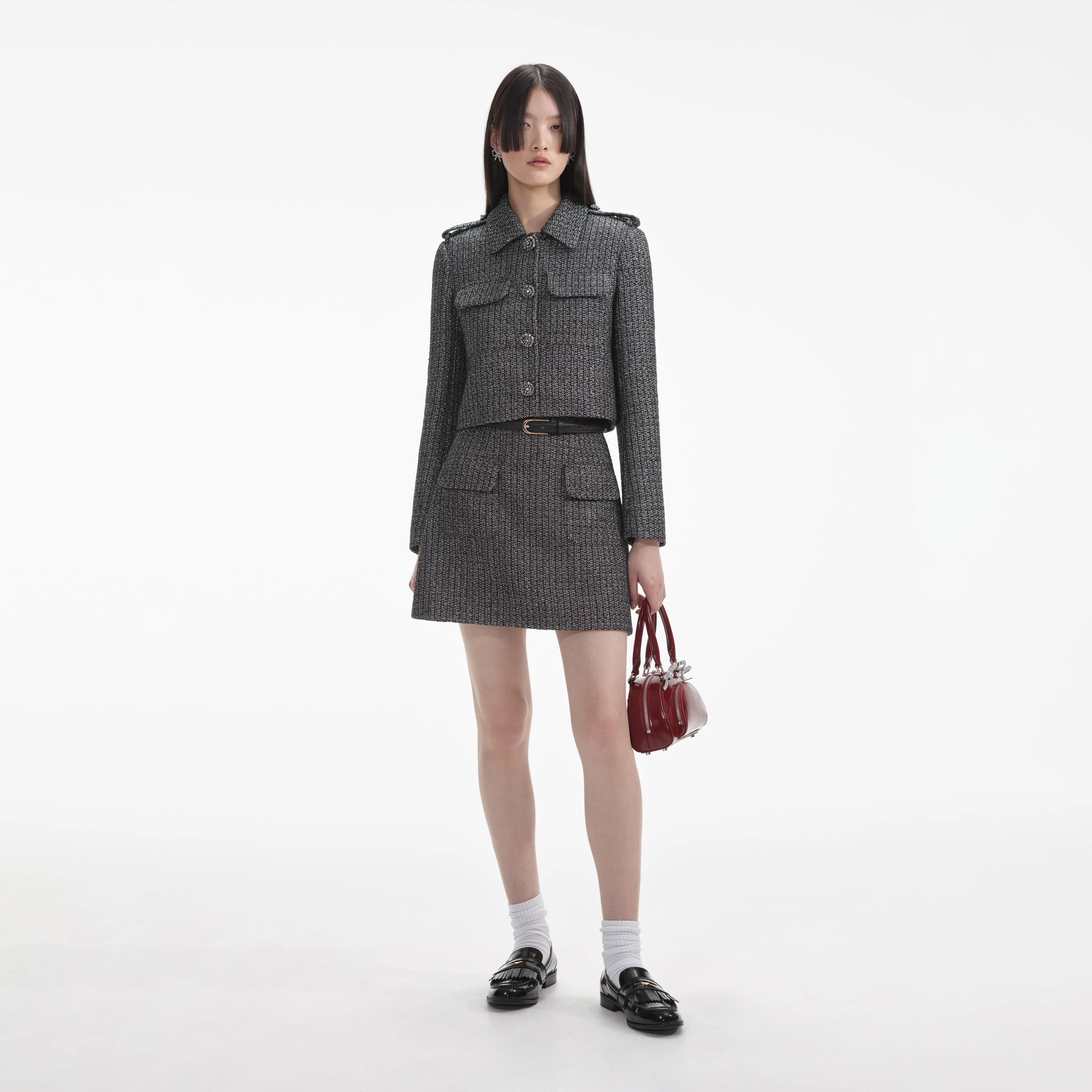 Metallic Boucle Jacket