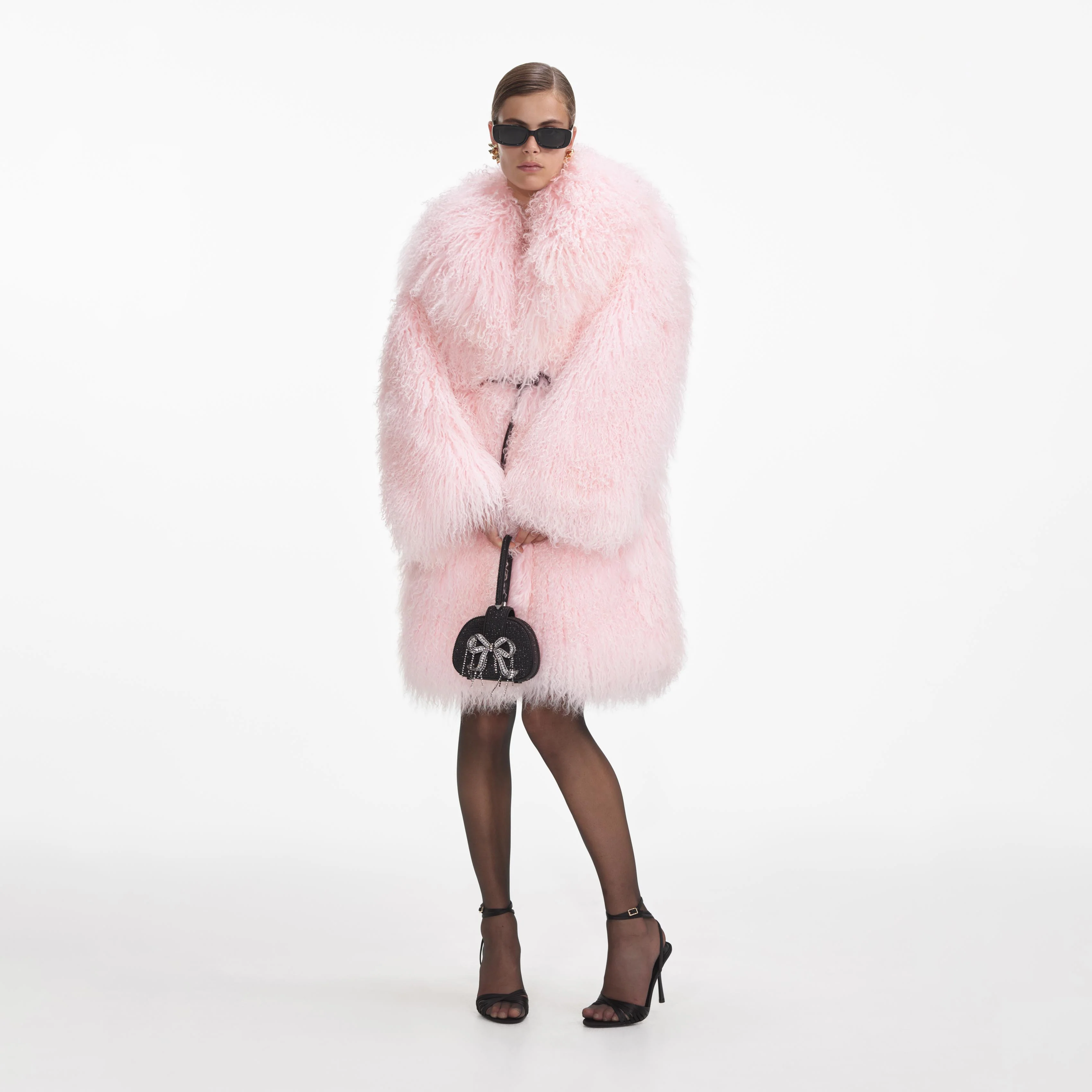 Pink Shearling Coat - Image 2