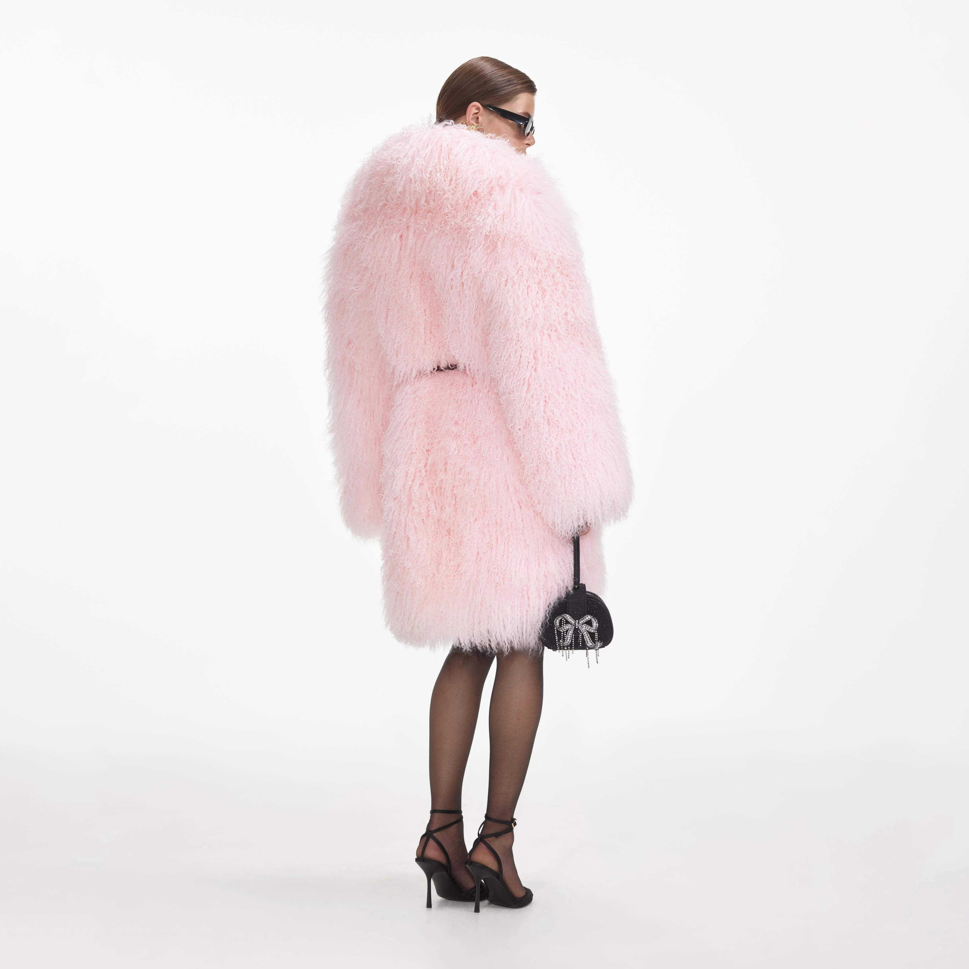 Pink Shearling Coat - Image 3