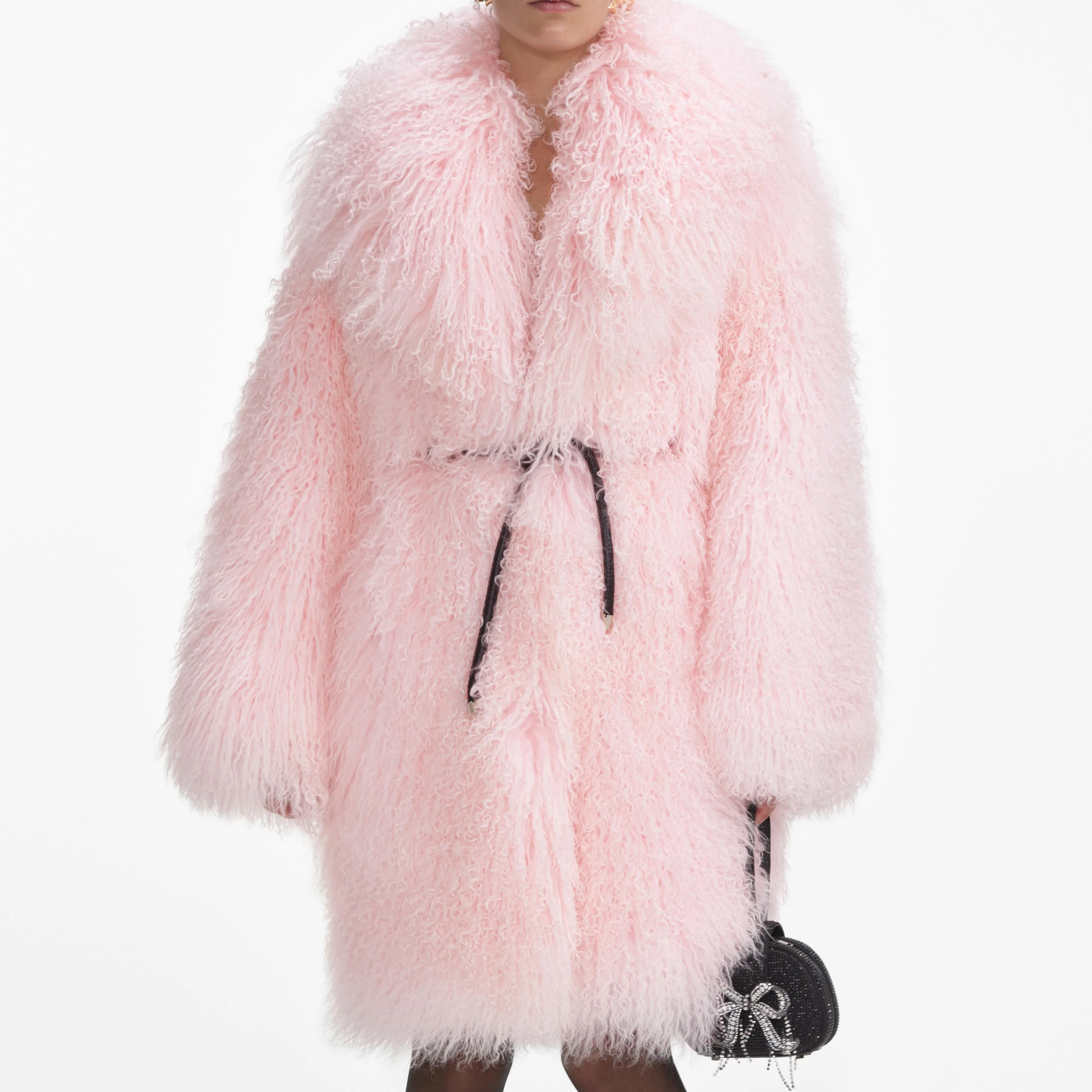 Pink Shearling Coat - Image 4