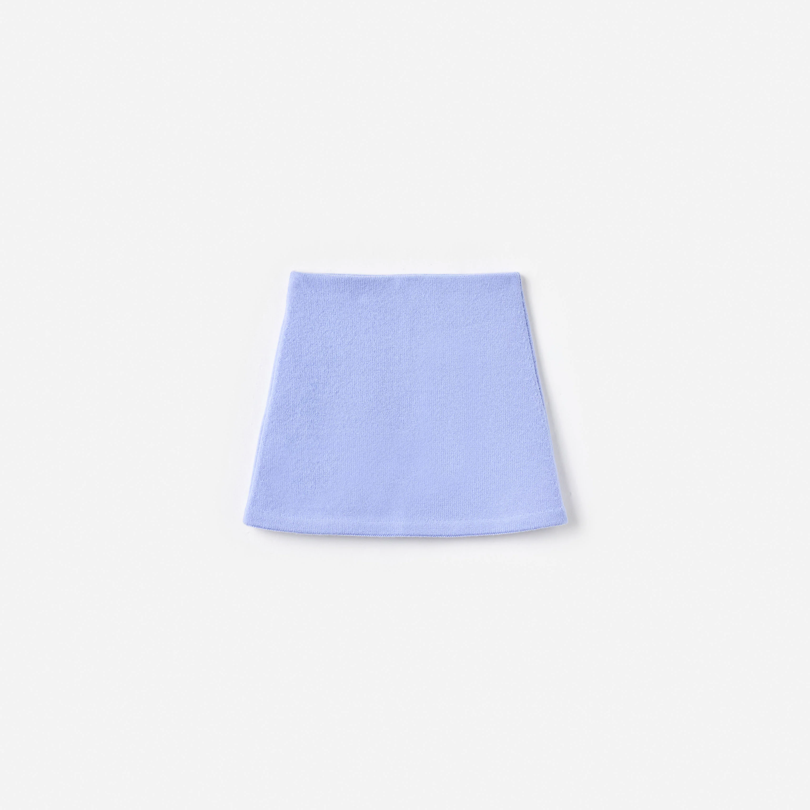 Blue Floral Knit Skirt - Image 2