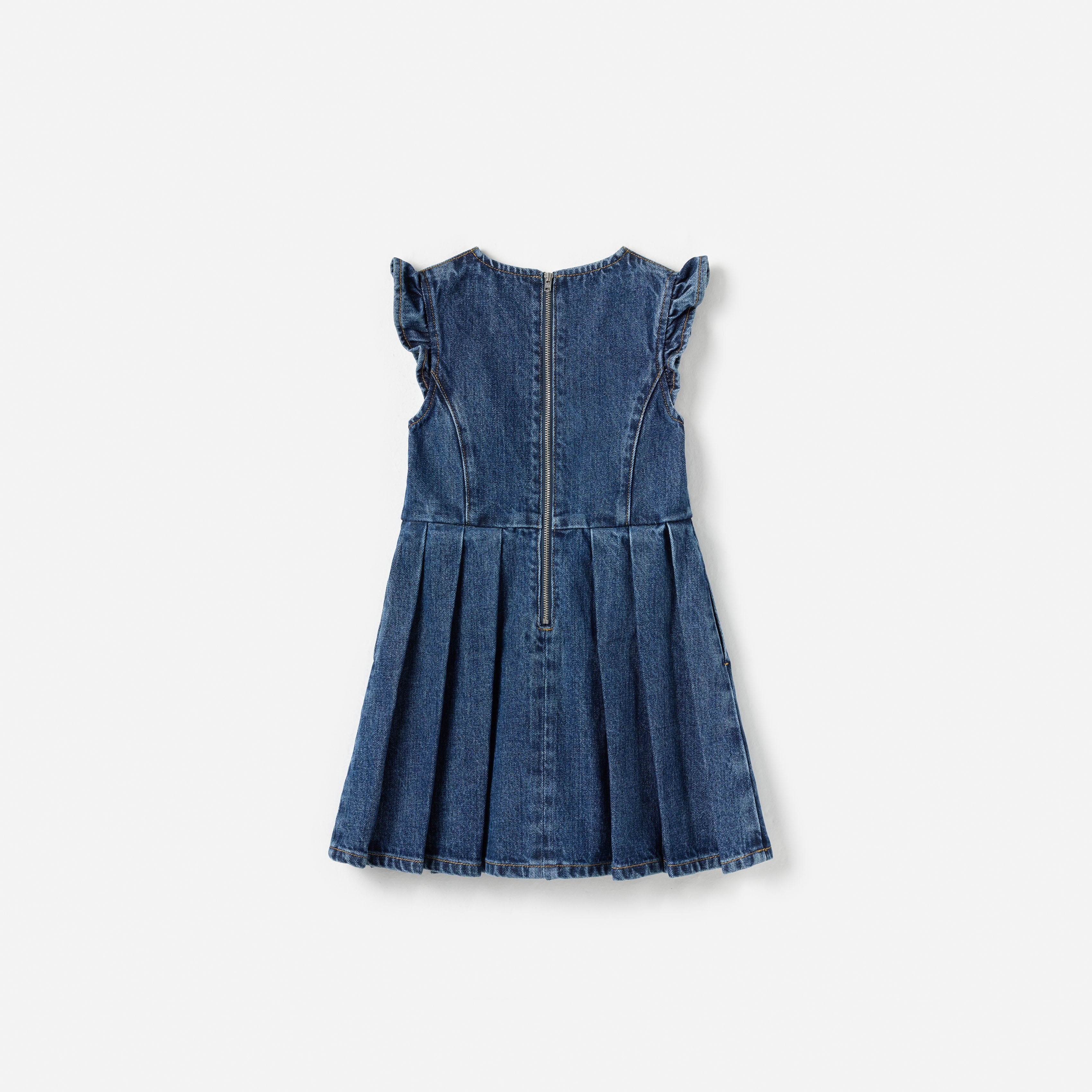 Flared Denim Dress - Image 2