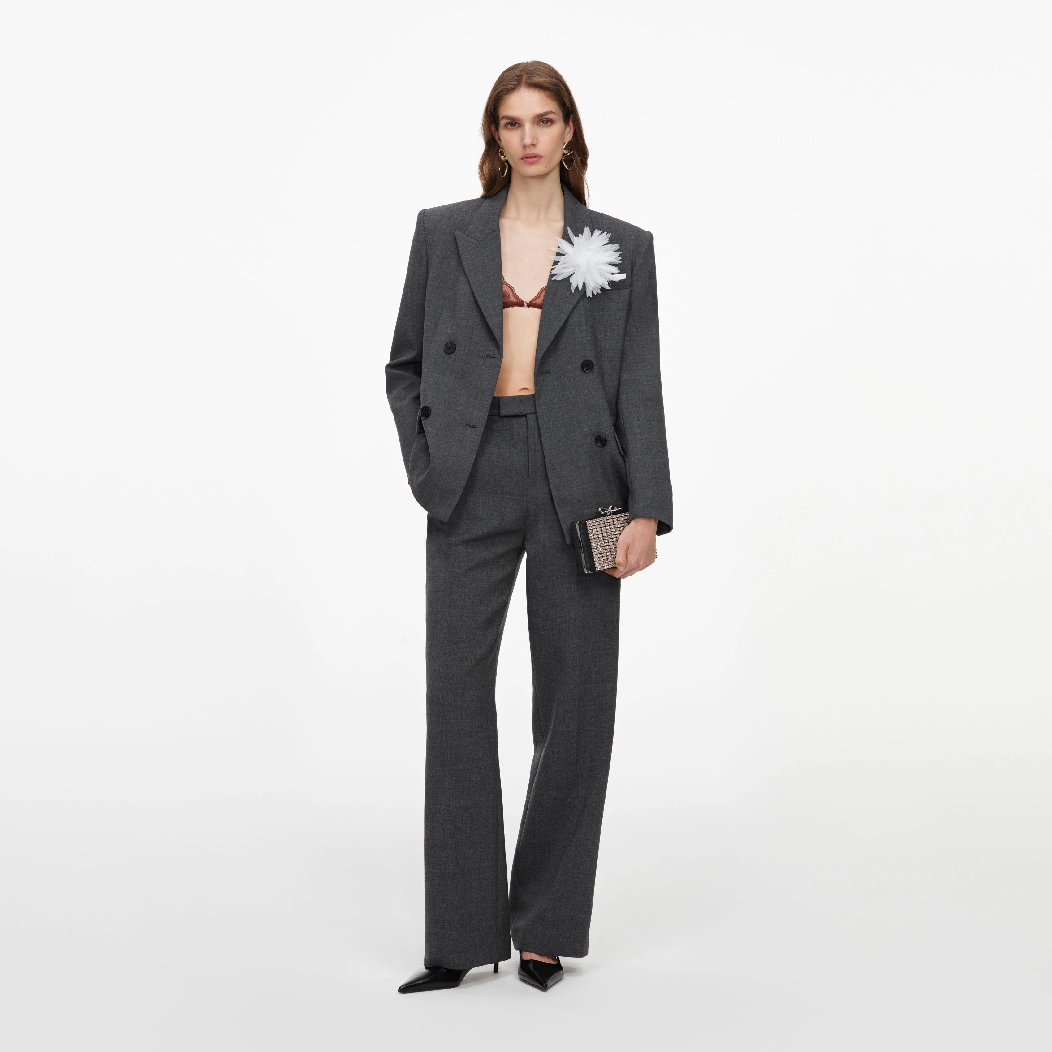 Grey Tailored Trousers