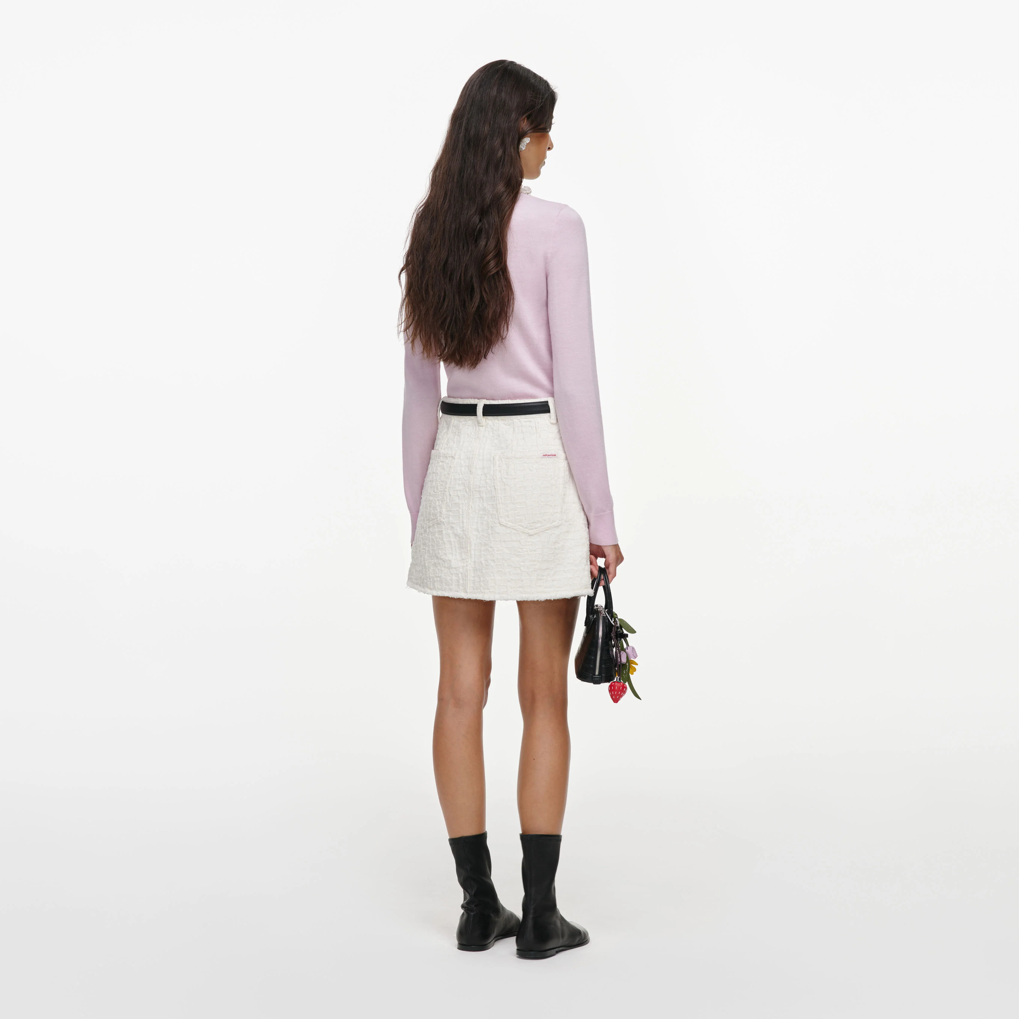 Pink Flower Light Knit Jumper - Image 3