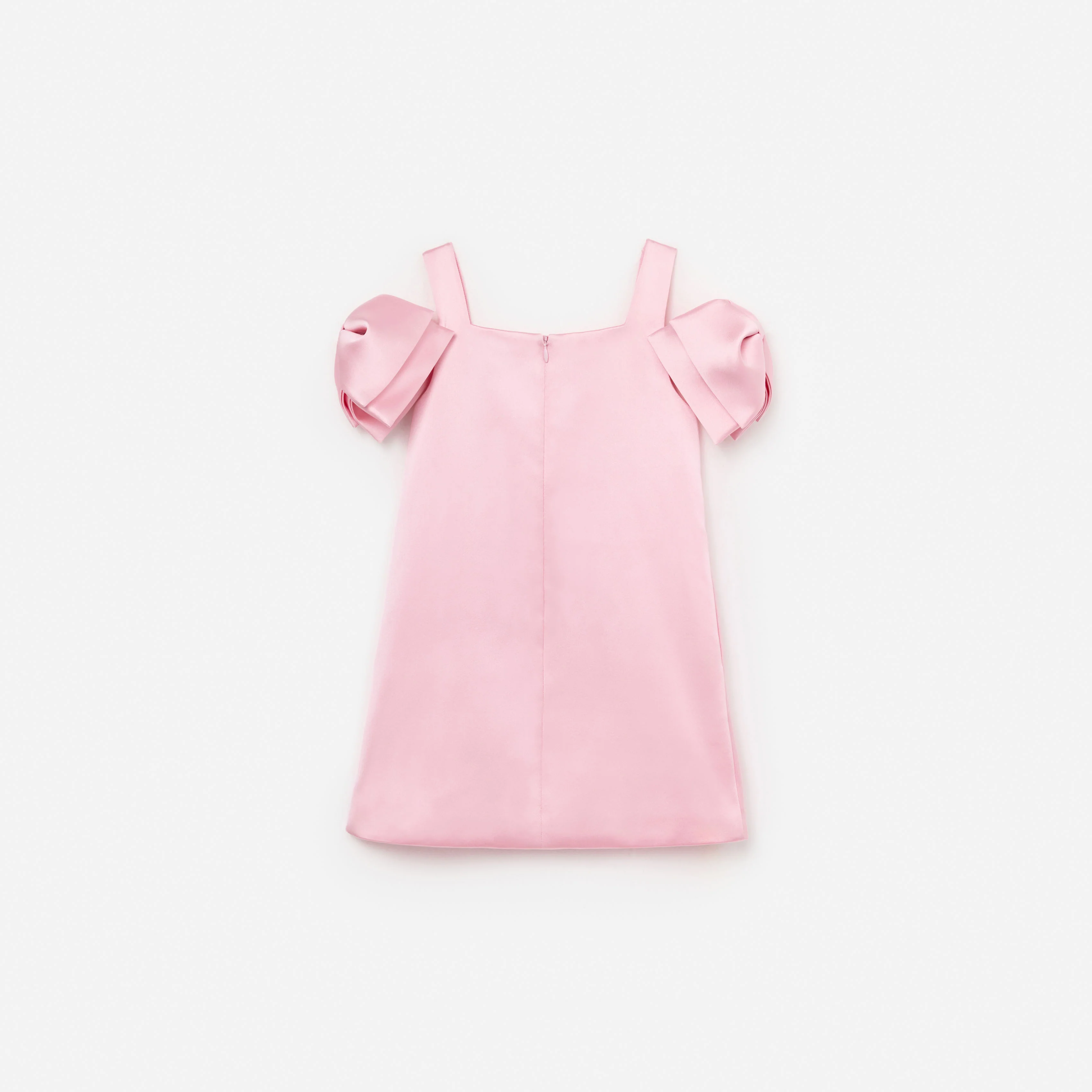 Pink Satin Bow Dress - Image 2