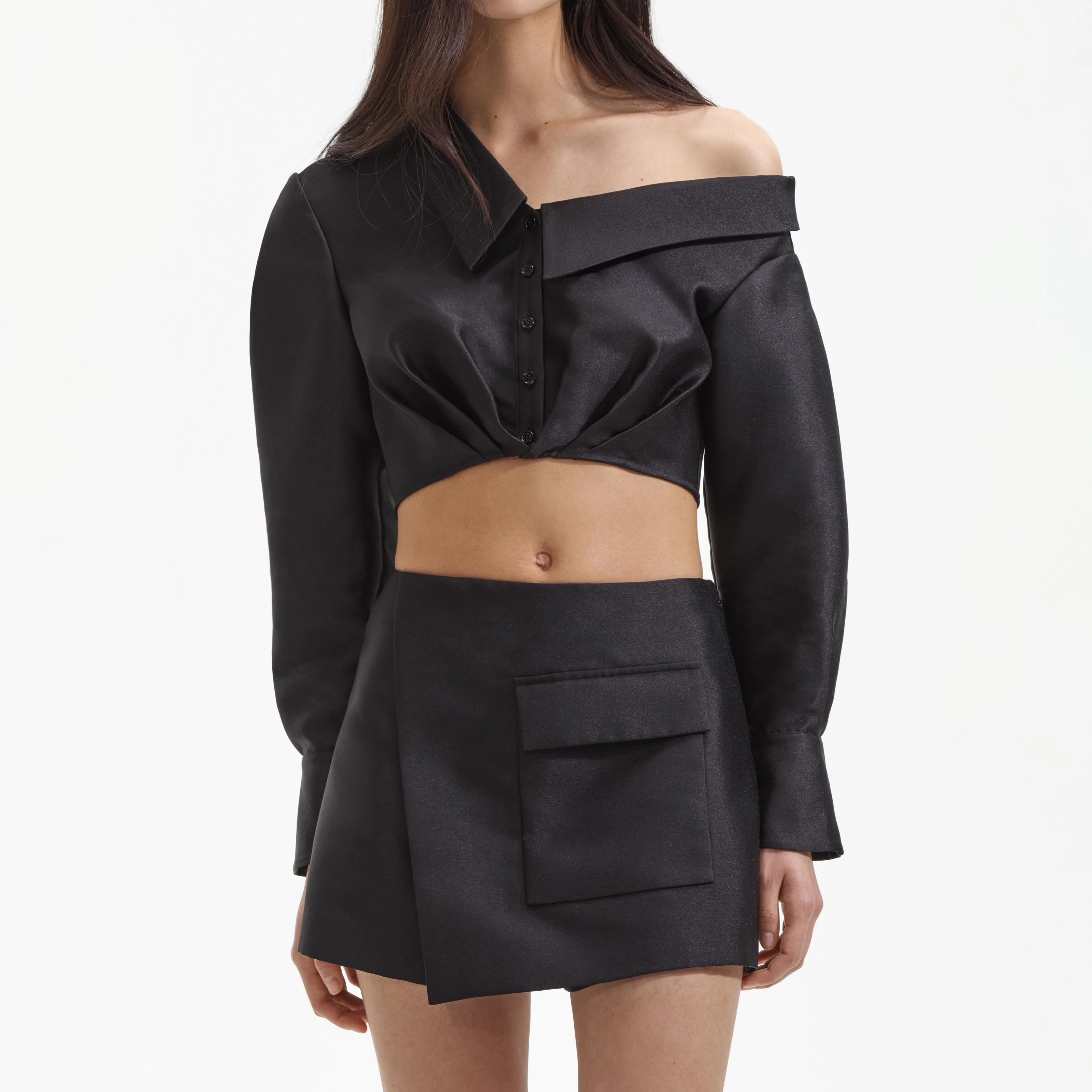 Black Taffeta Top - Image 4