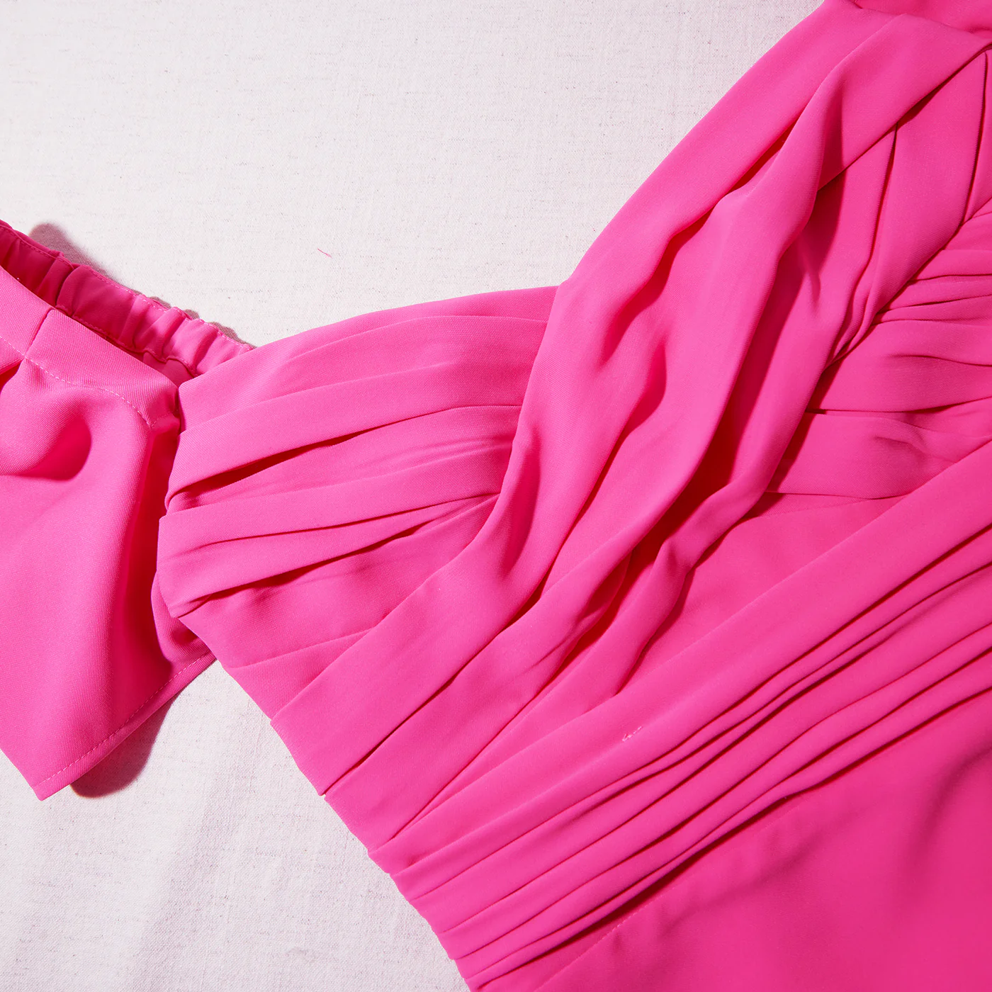 Bright Pink Iris Midi Dress - Image 4