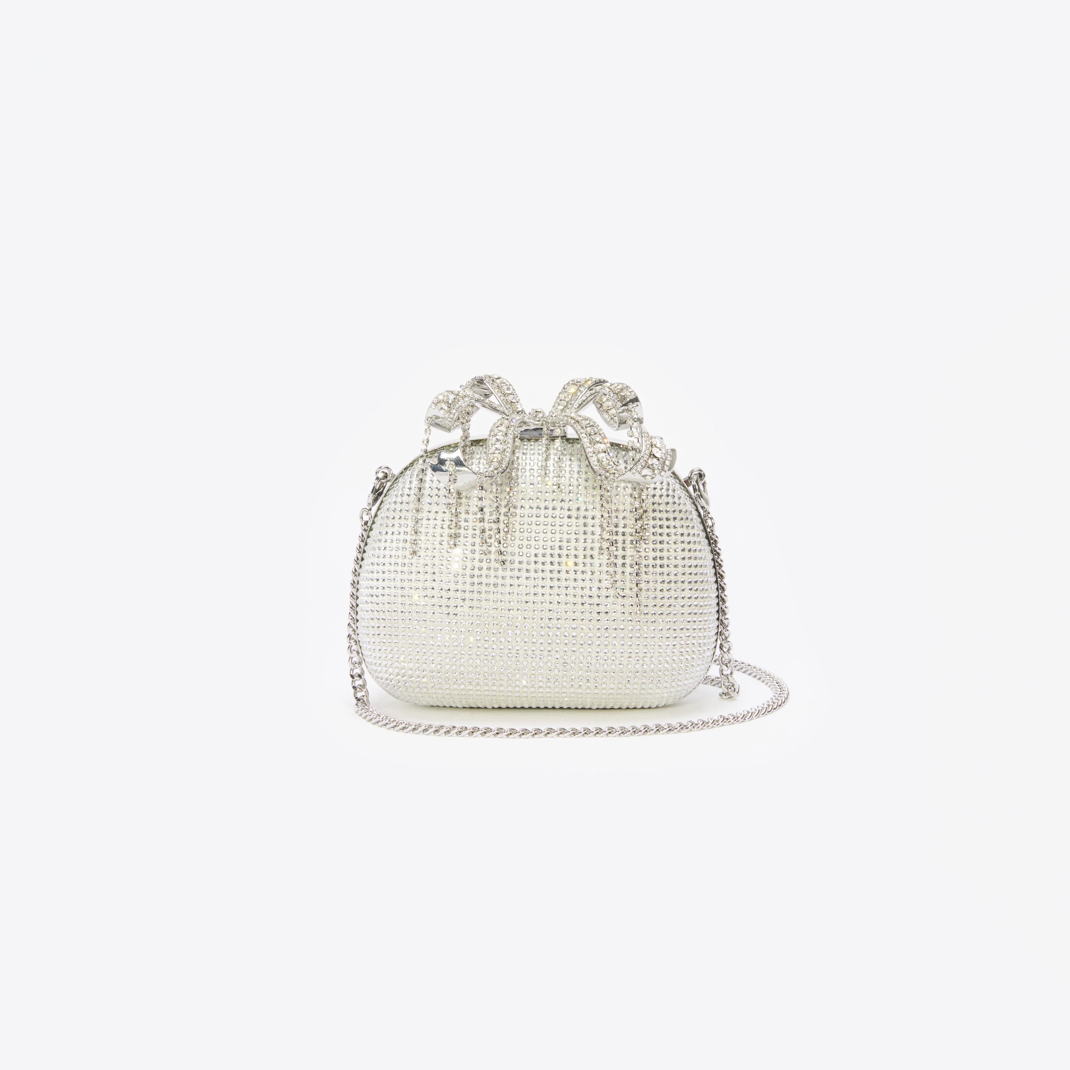 Champagne Rhinestone Clutch Bag - Image 4