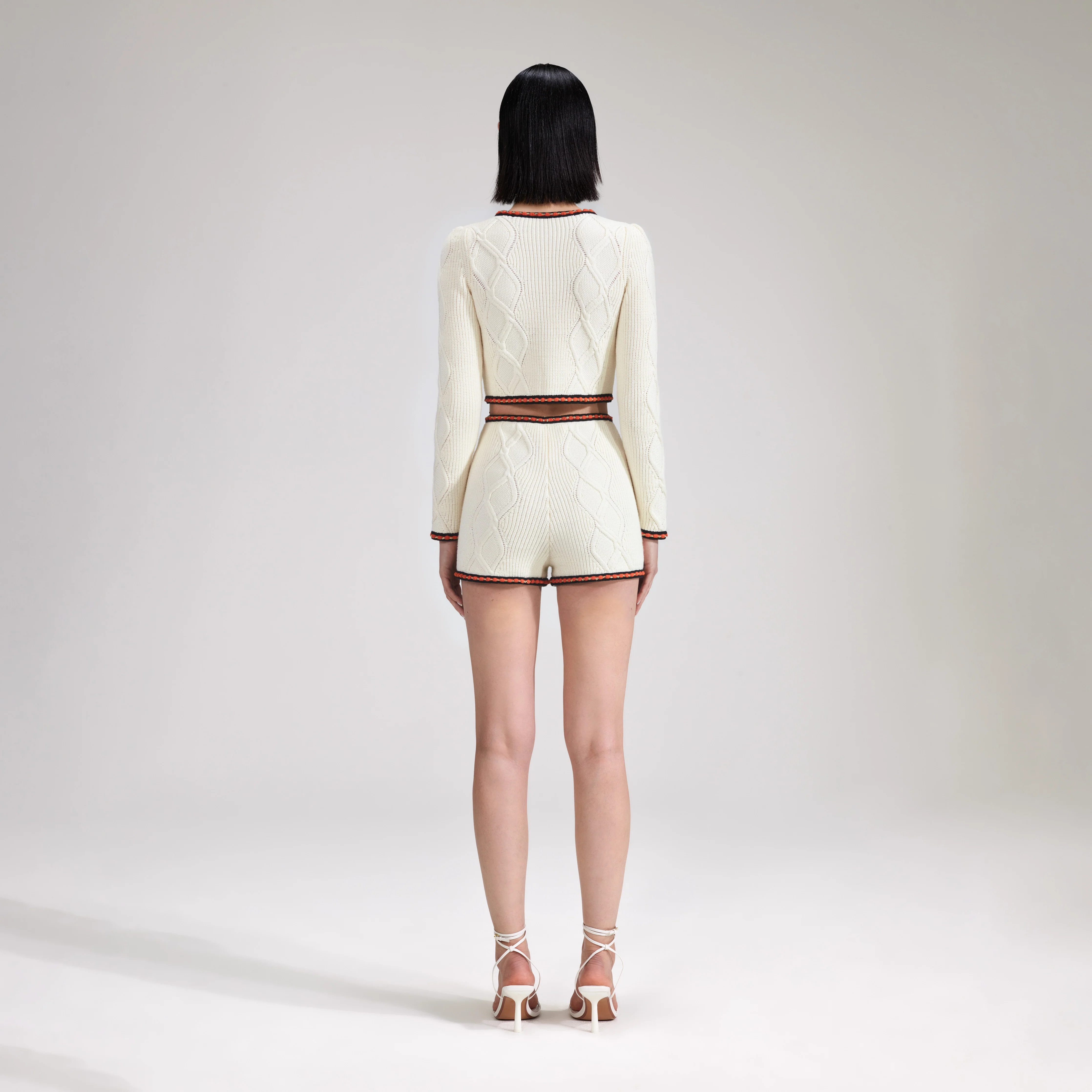 Cream Cable Knit Short - Image 3