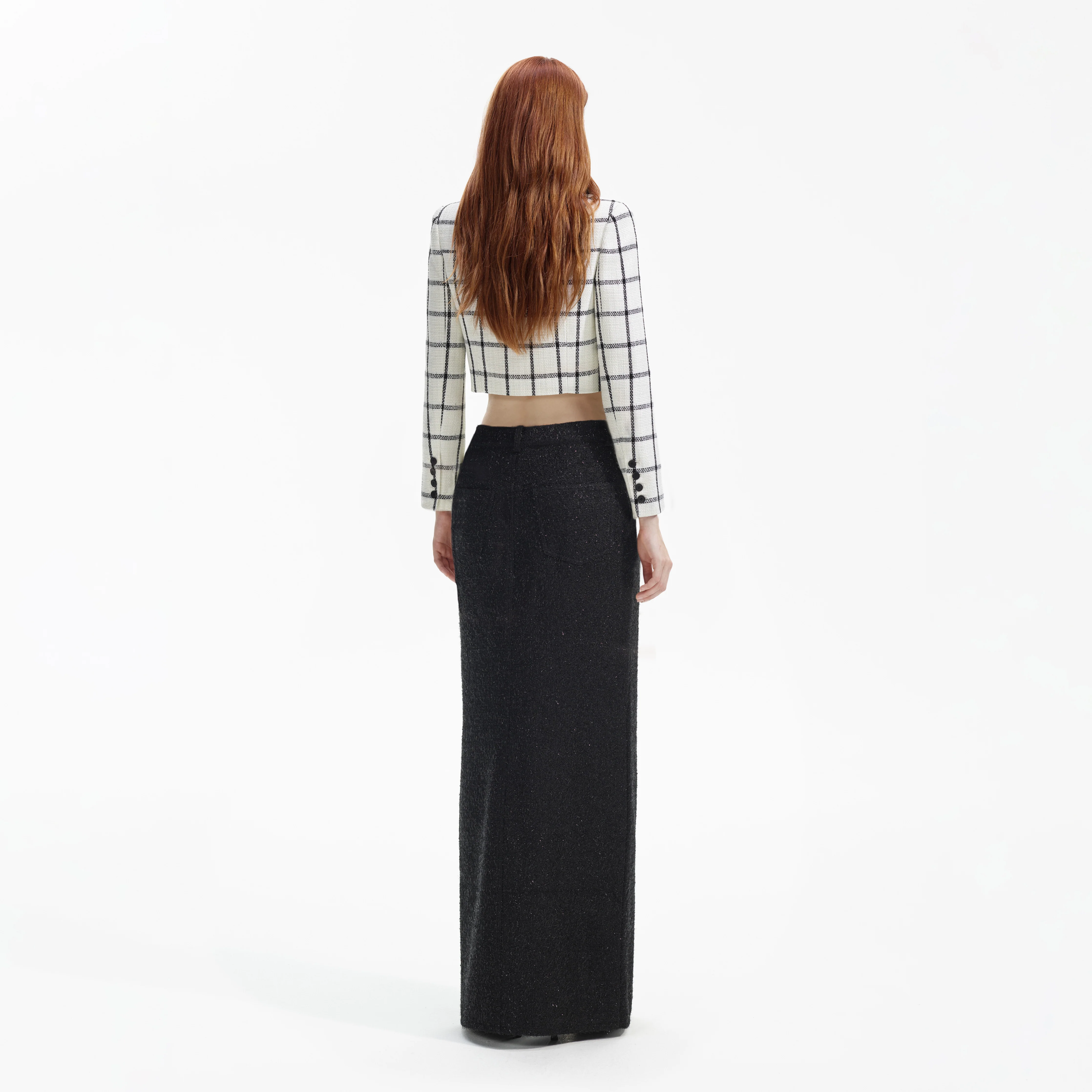 Cream Check Jacket - Image 3