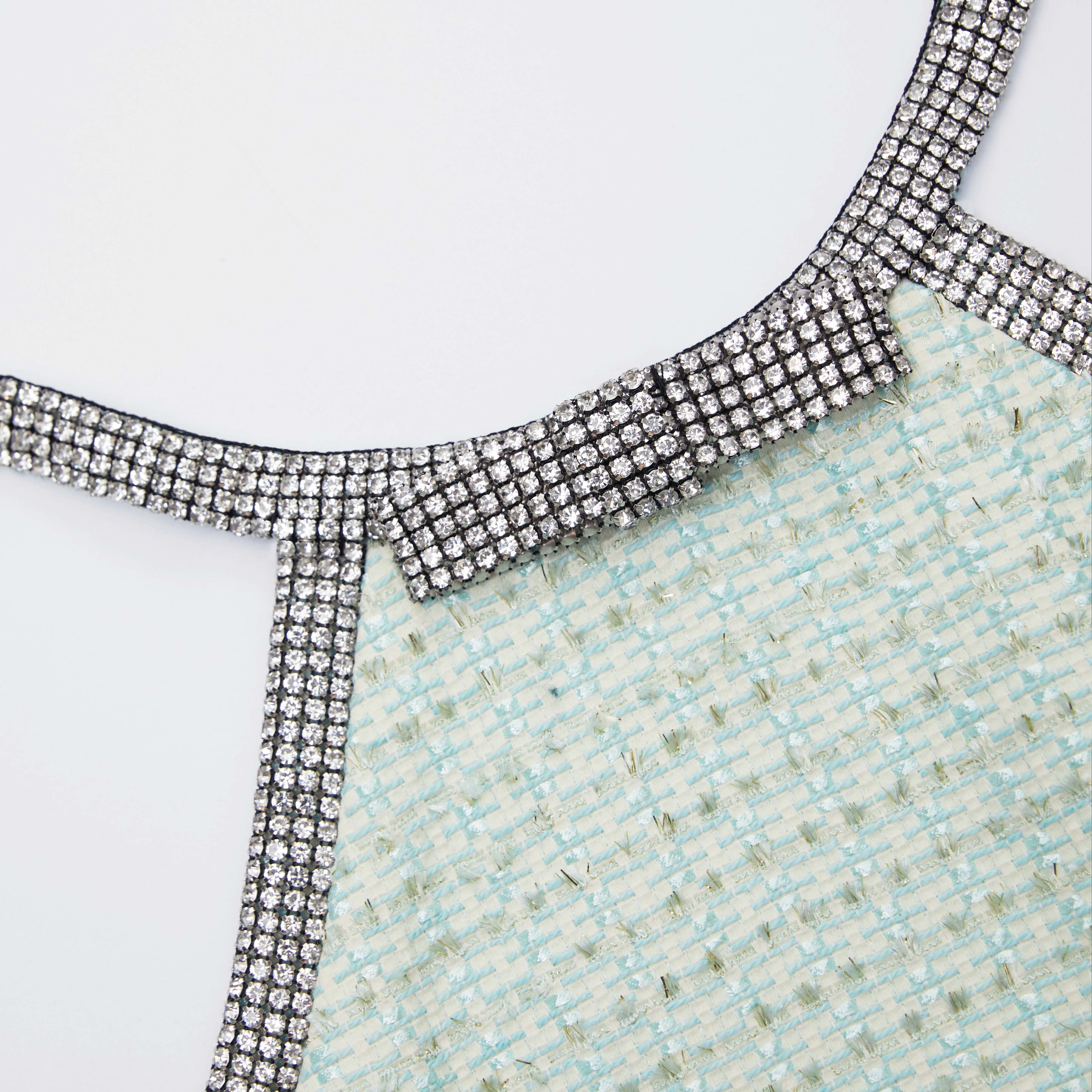 Mint Boucle Mini Dress - Image 5