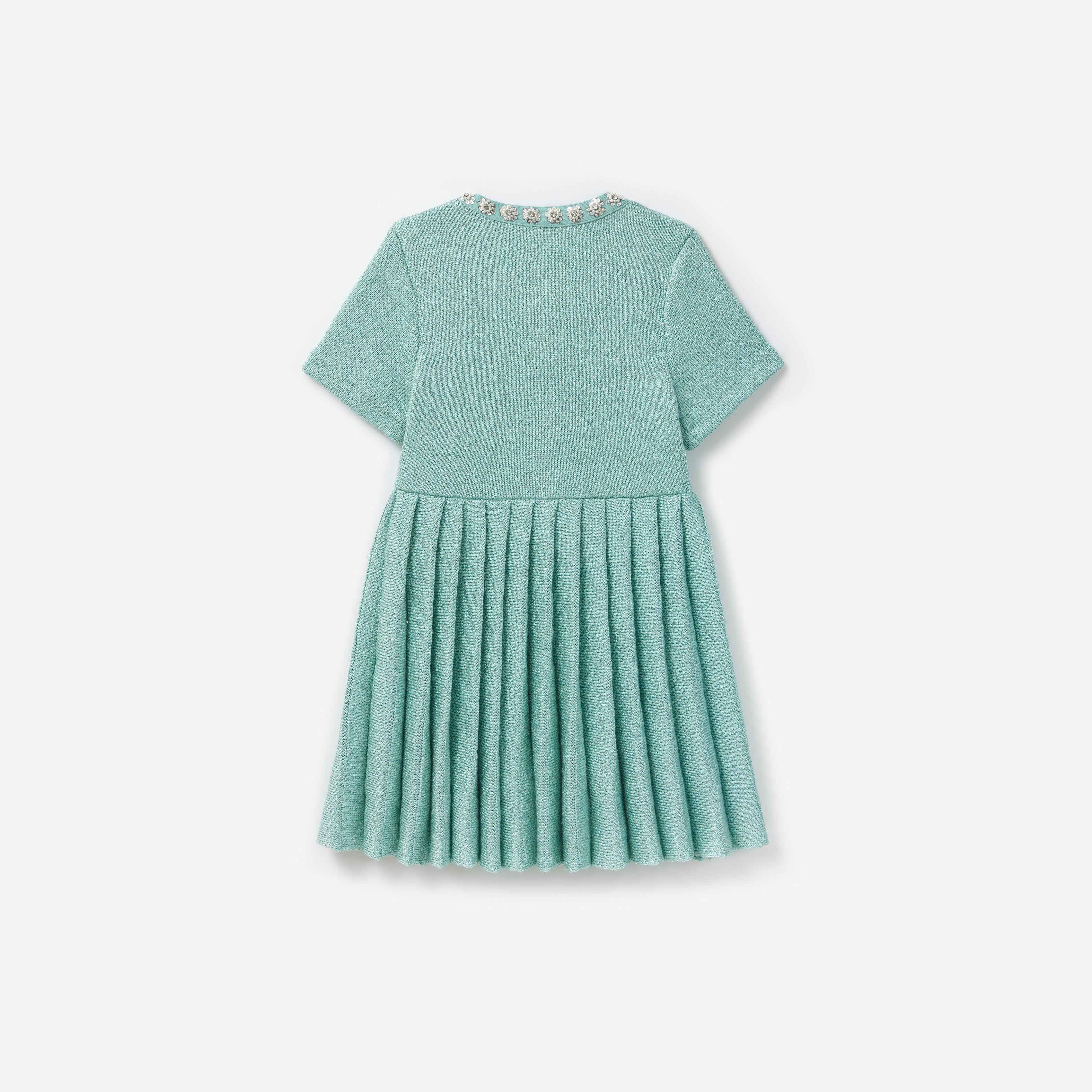 Mint Sequin Knit Dress - Image 2
