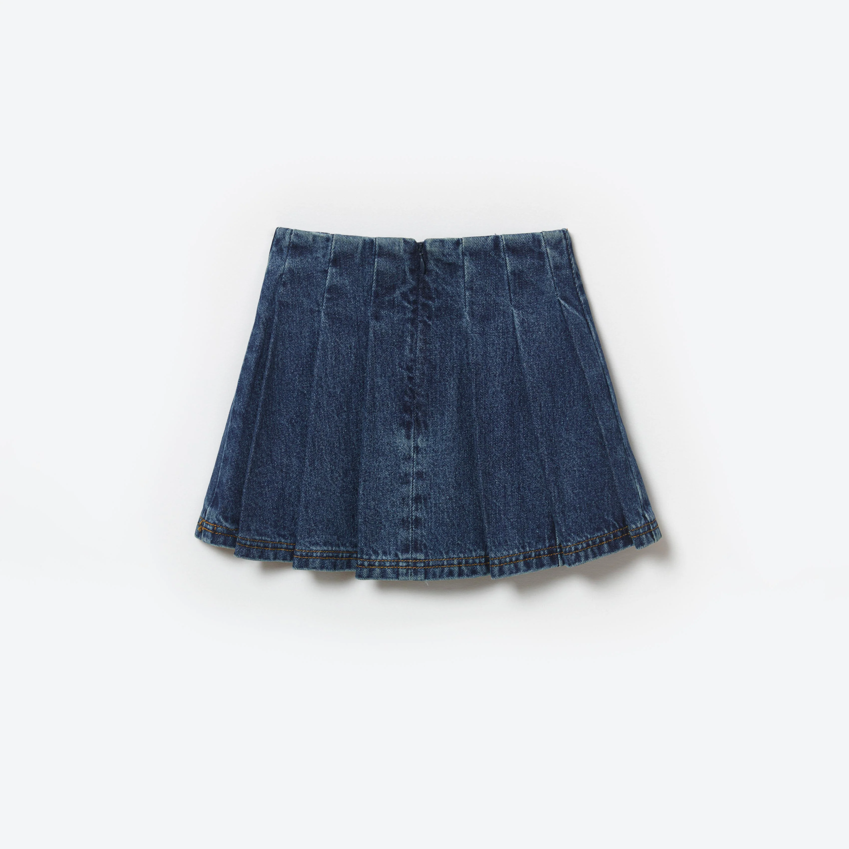 Blue Denim Mini Skirt - Image 2