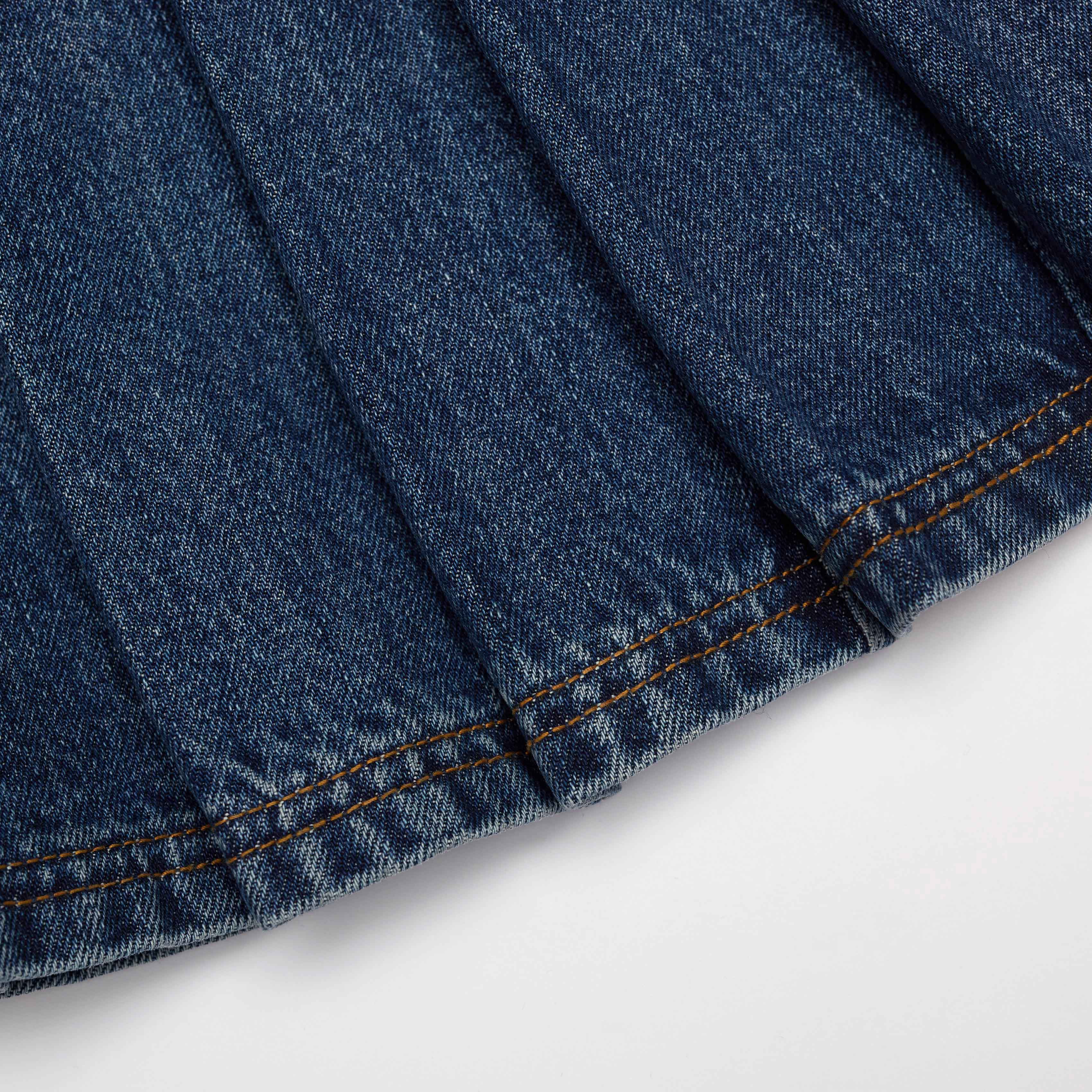 Blue Denim Mini Skirt - Image 3