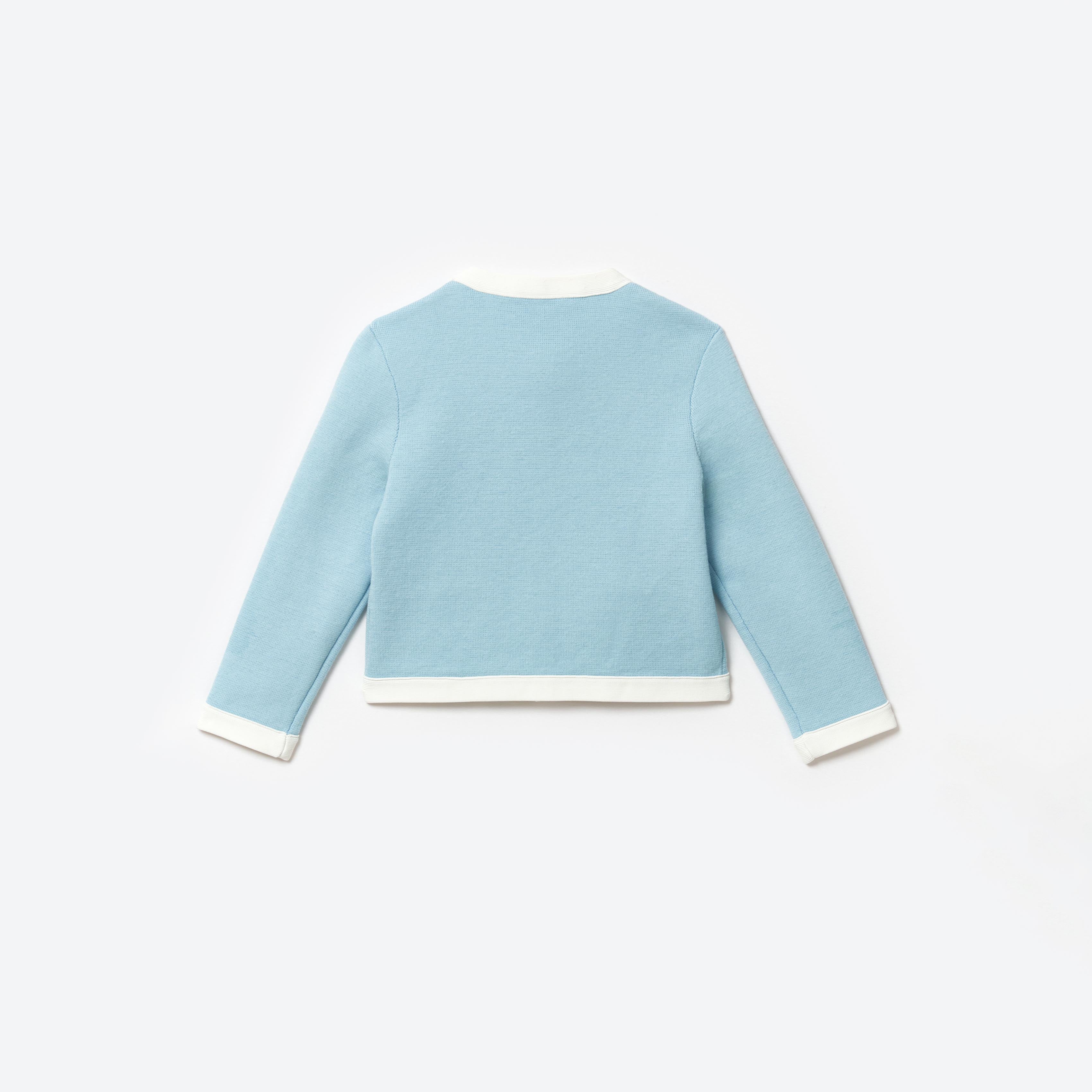 Blue Knit Cardigan - Image 2