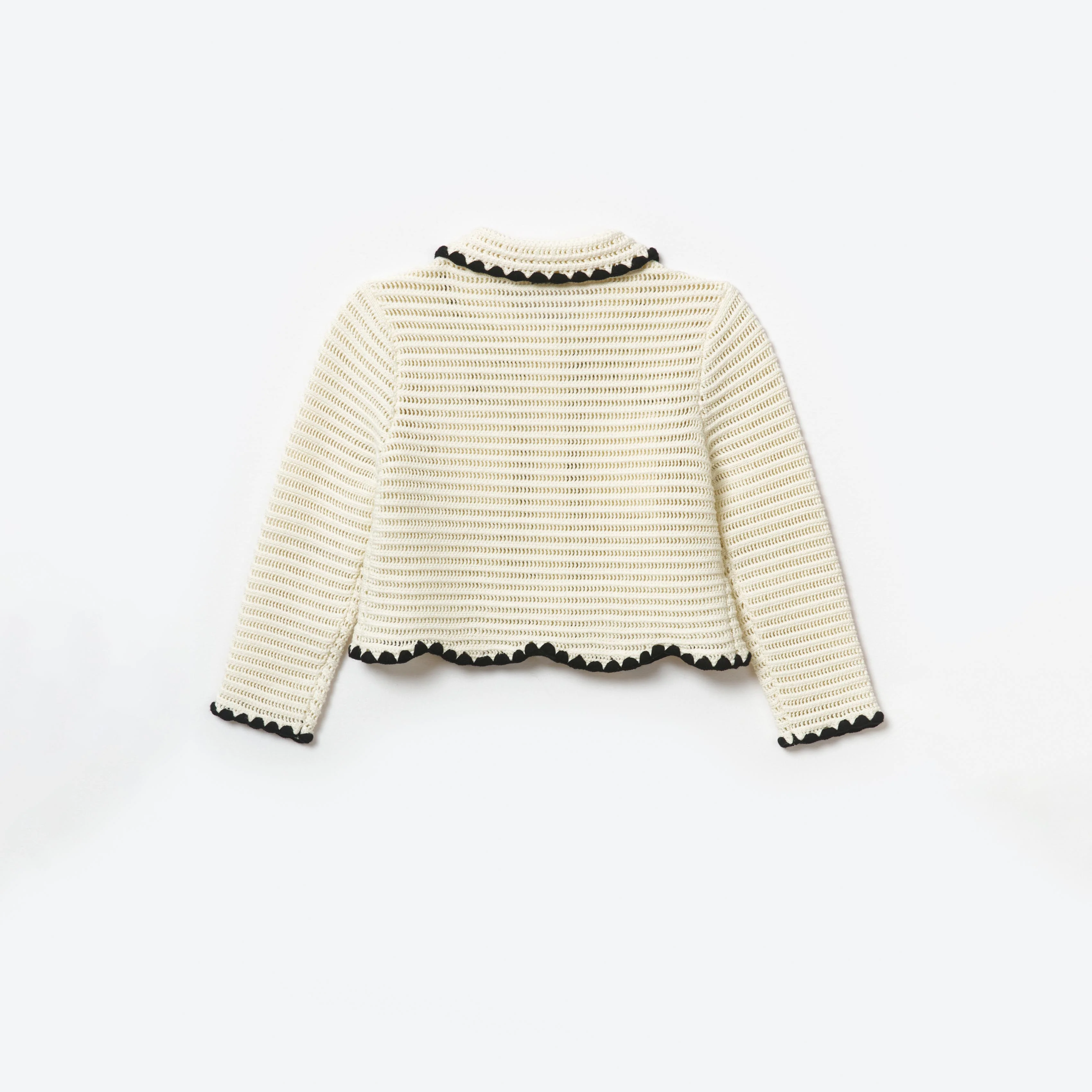 Cream Crochet Cardigan - Image 2