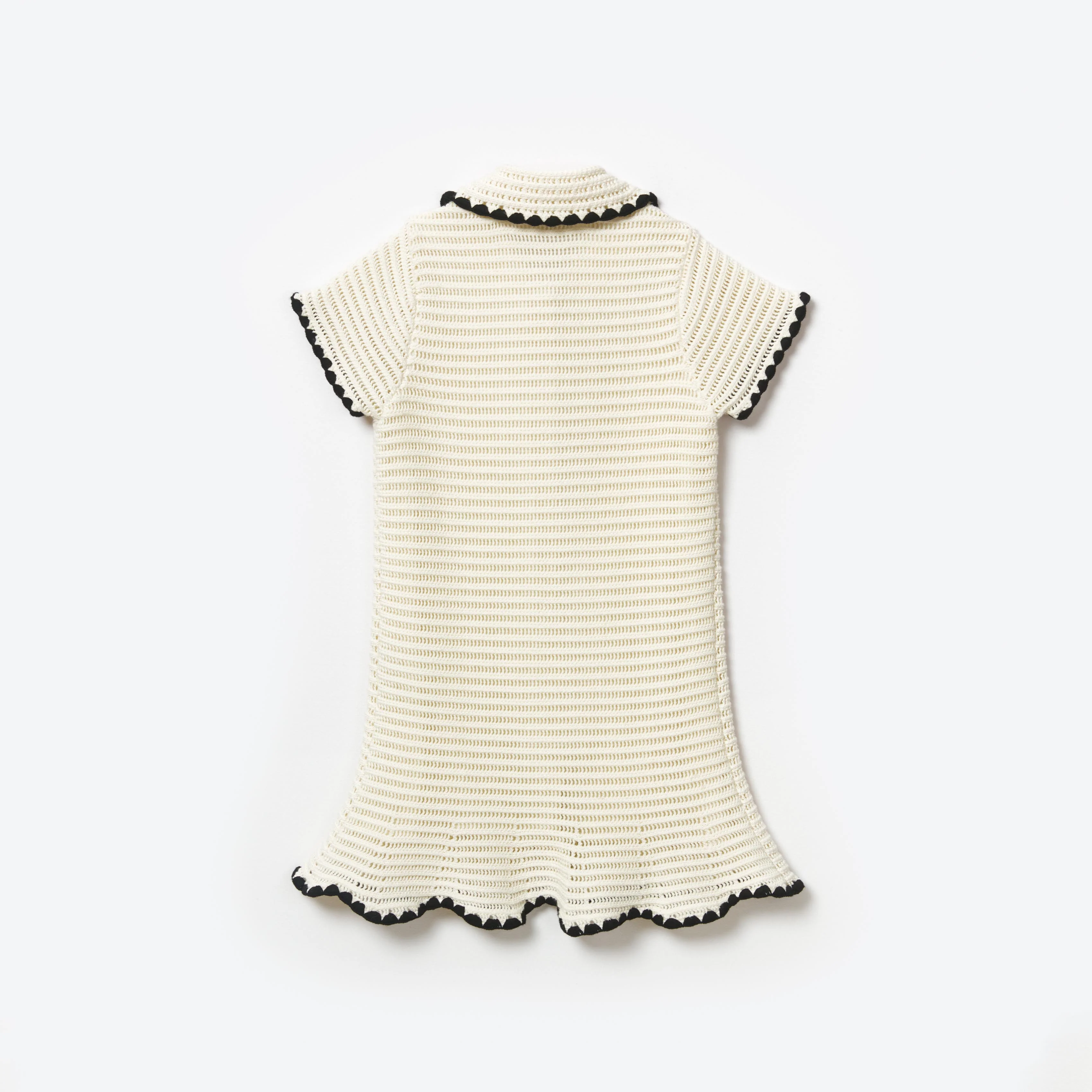 Cream Crochet Mini Dress - Image 2