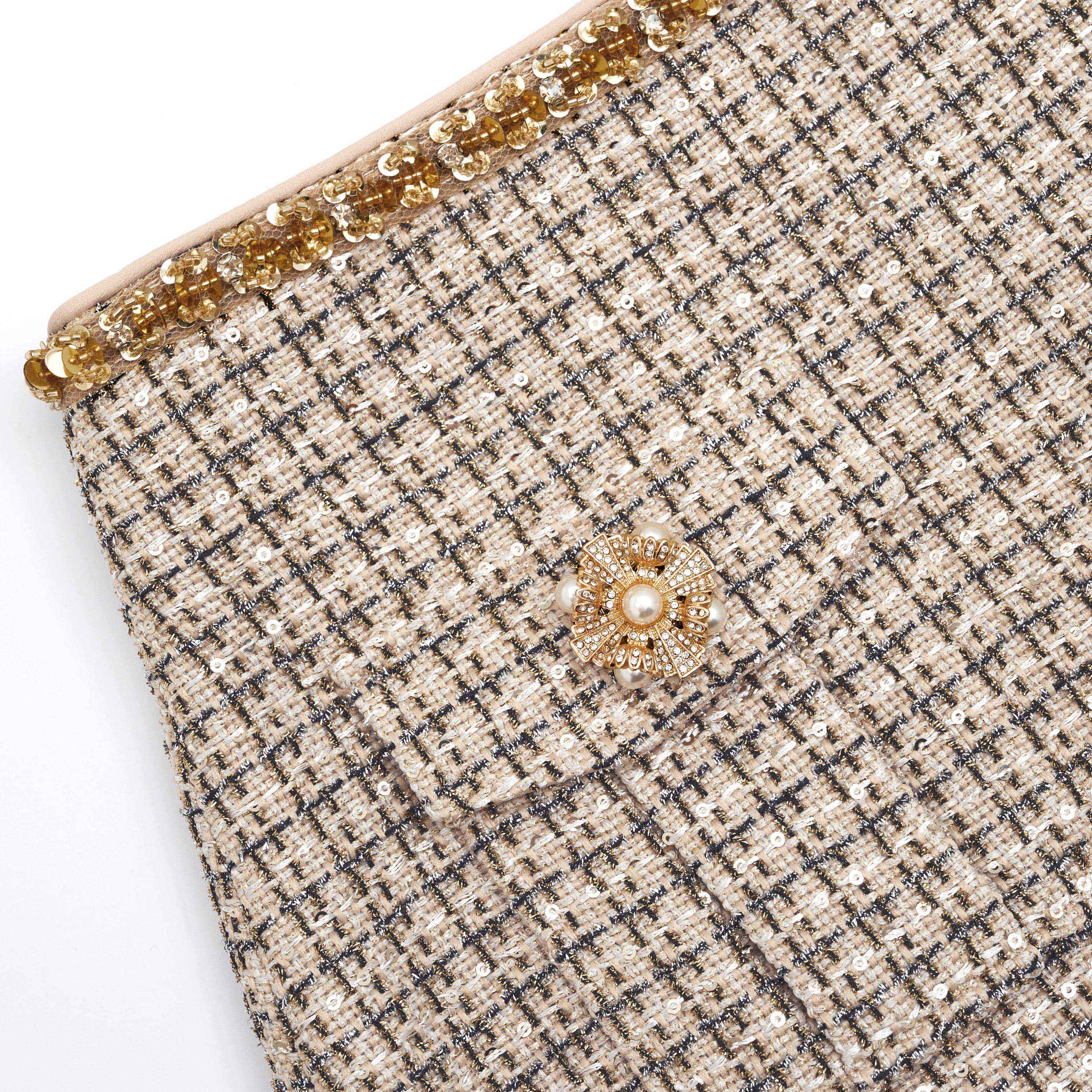 Gold Boucle Midi Skirt - Image 5