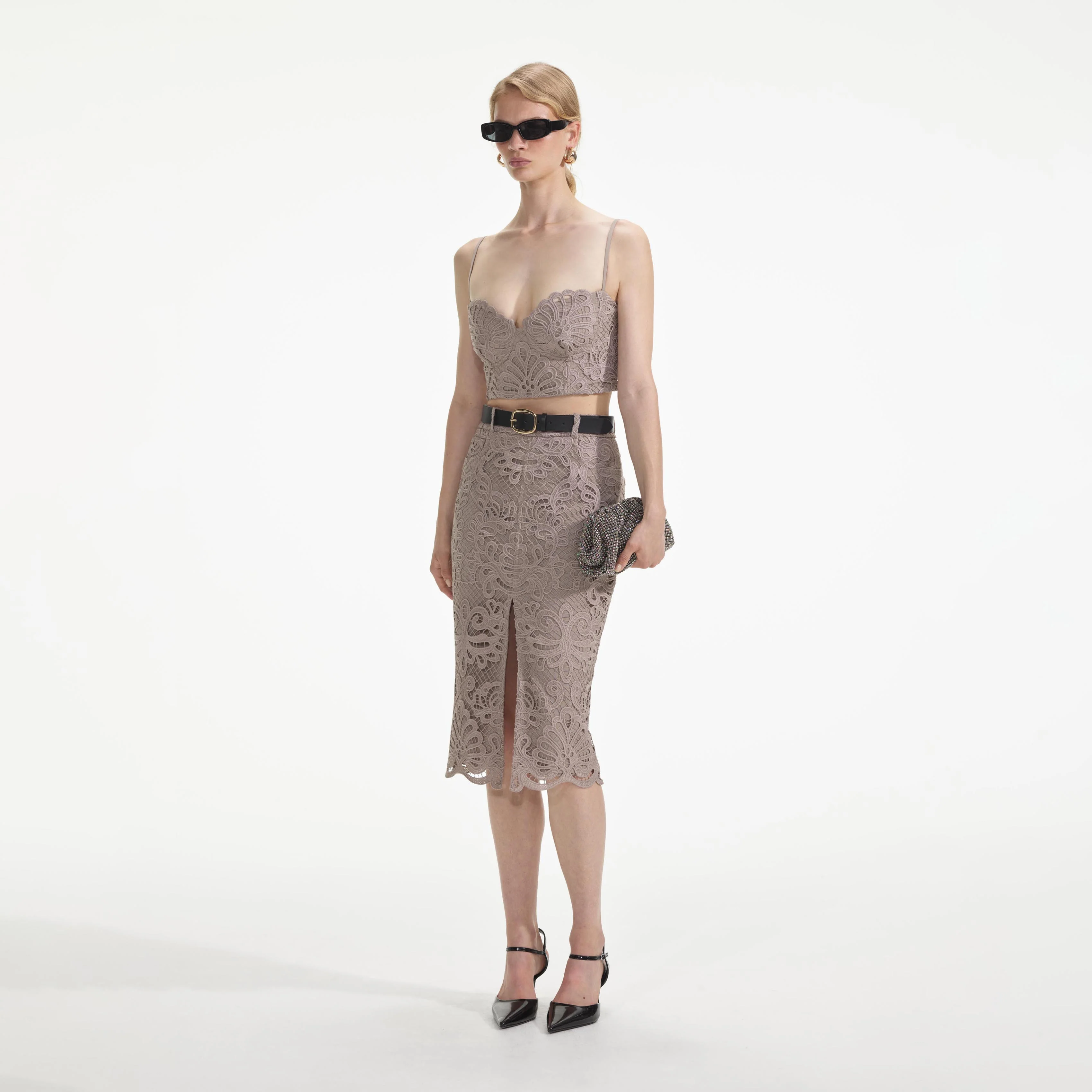 Guipure Lace Crop Top - Image 2