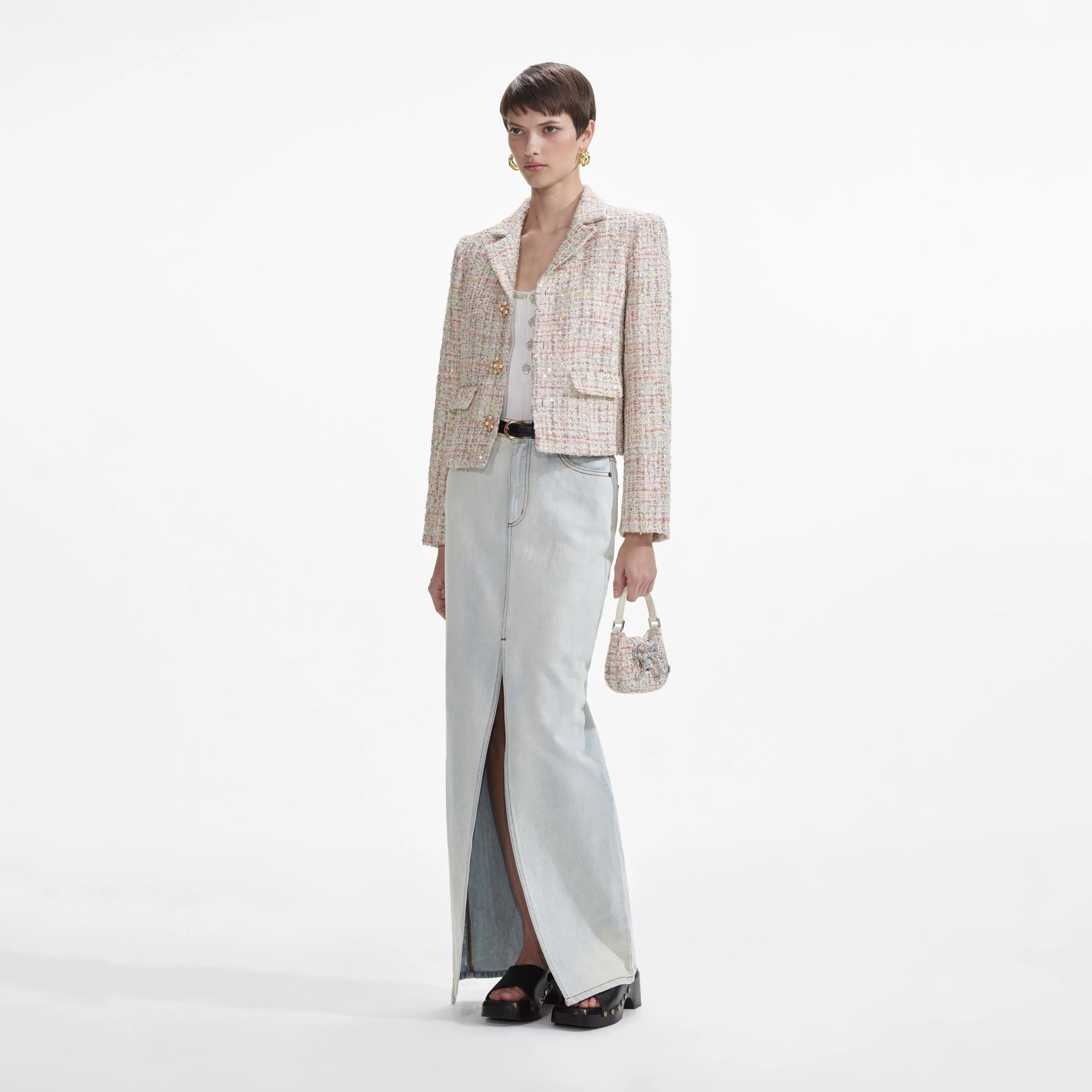 Pastel Boucle Jacket - Image 2