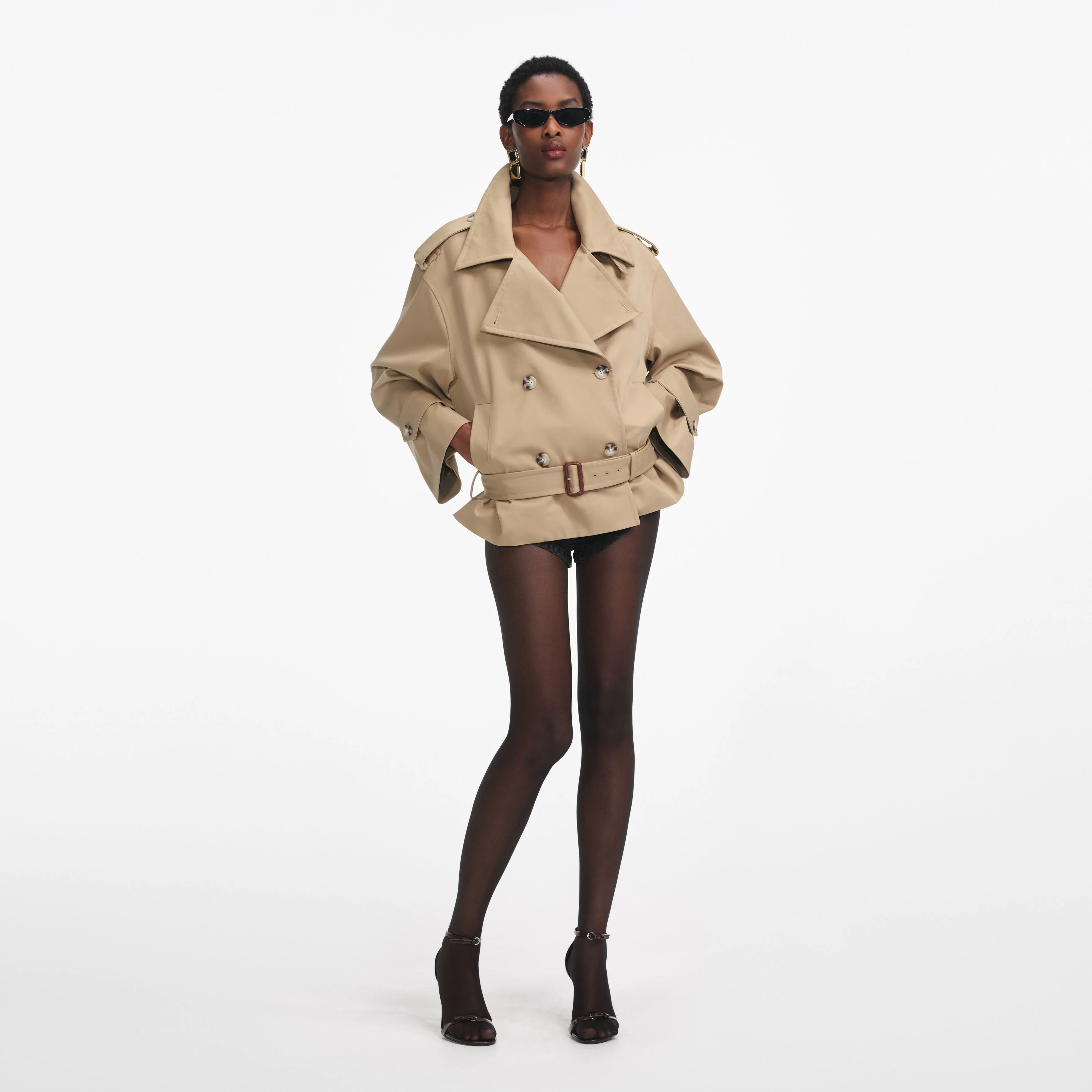 Beige Trench Jacket