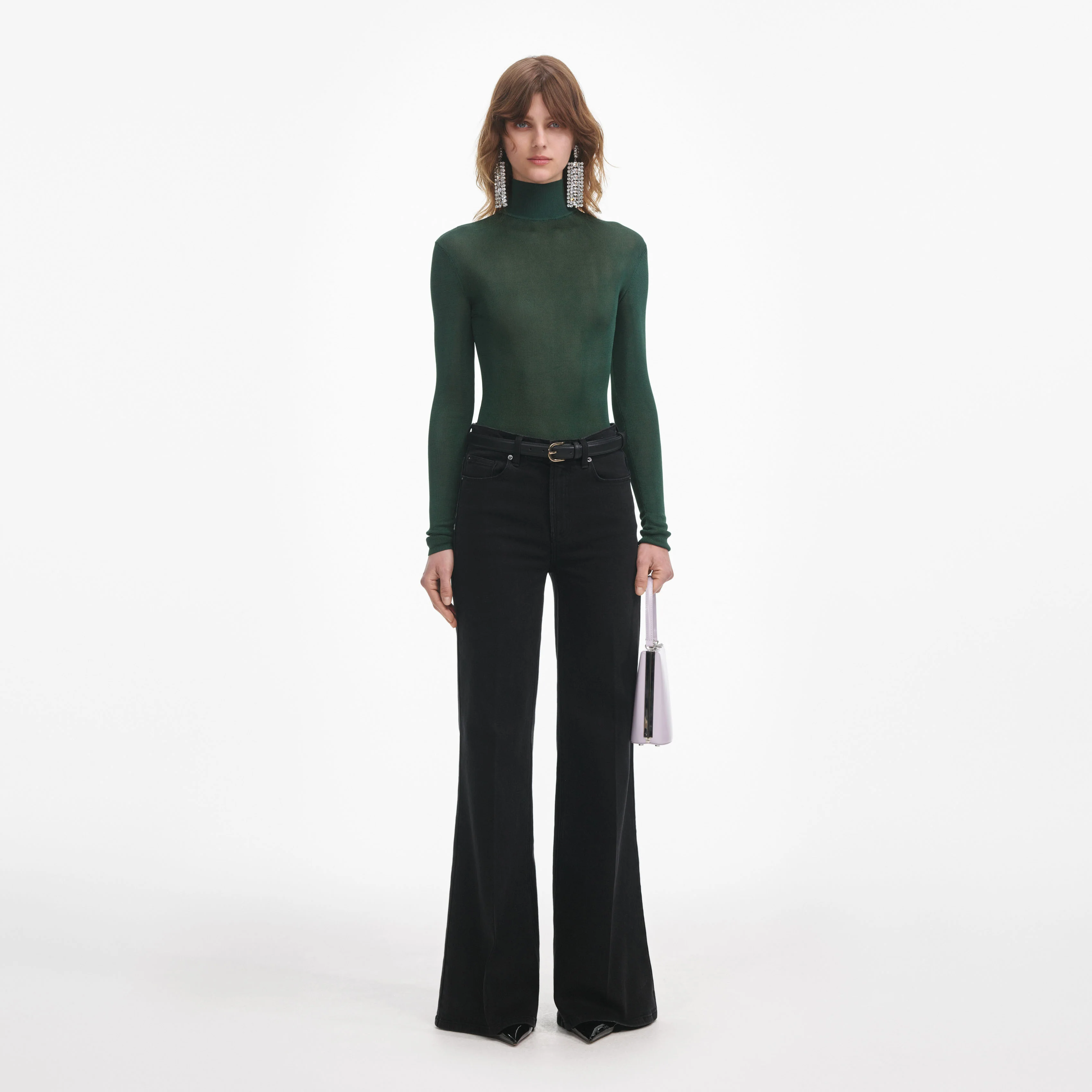 Black Flared Jeans