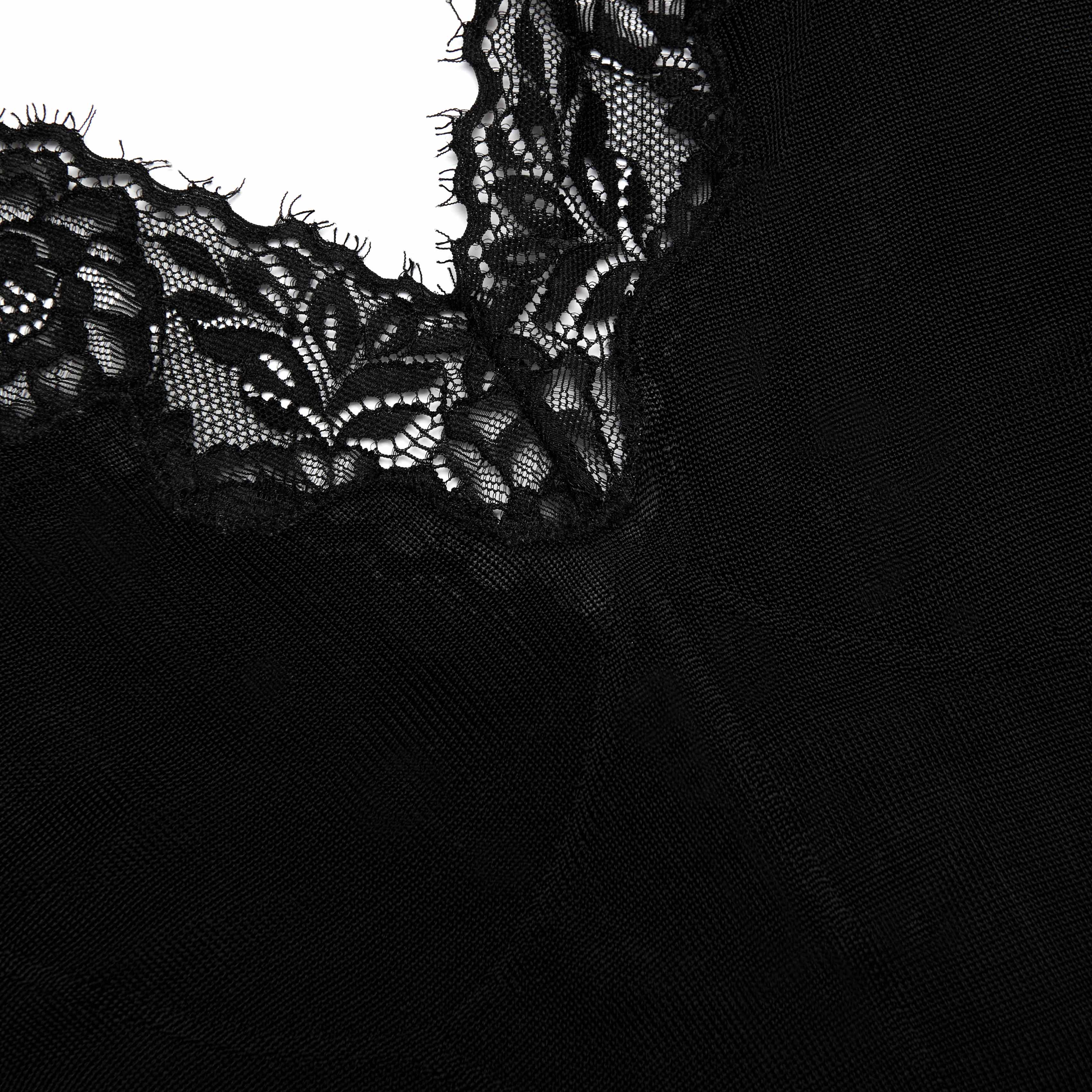 Black Viscose Knit Maxi Dress - Image 5