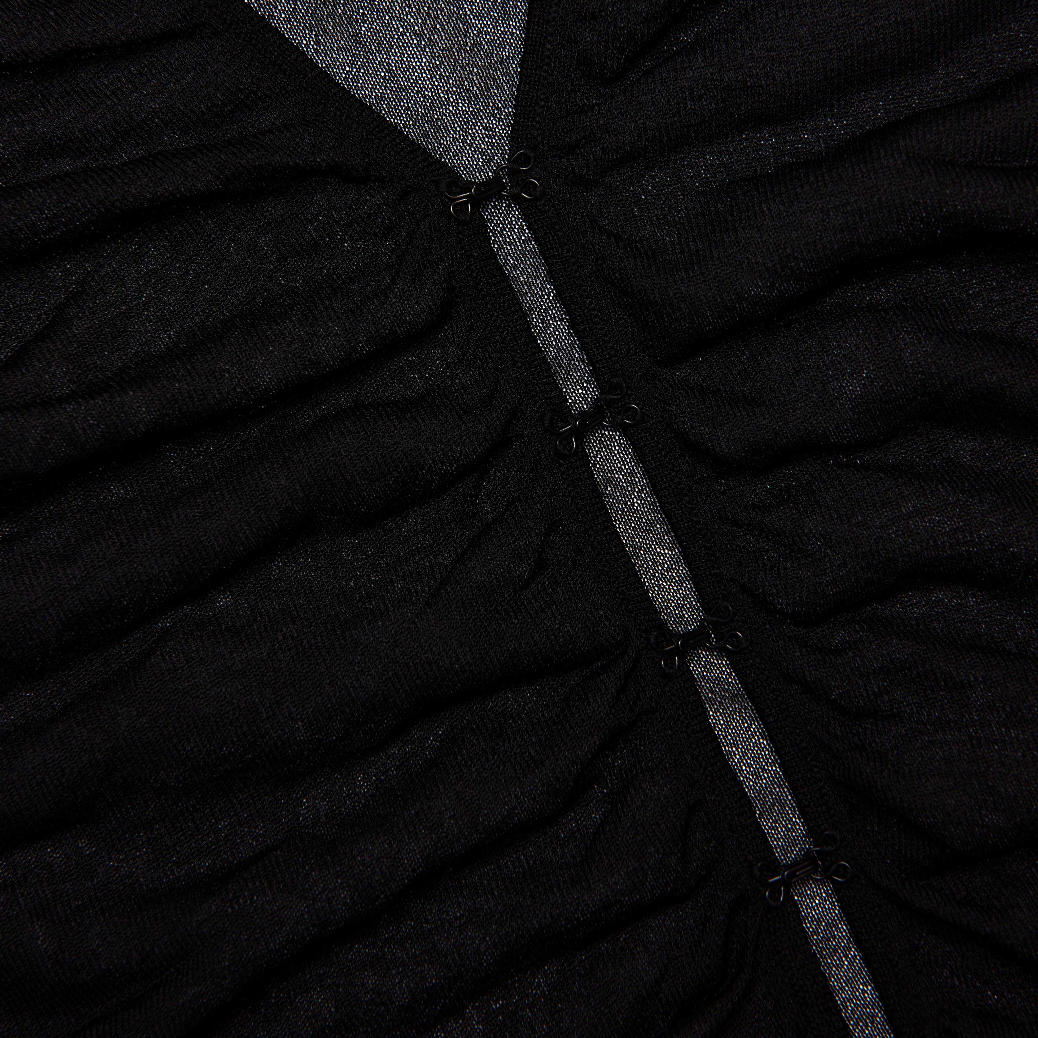 Black Viscose Knit Top - Image 5
