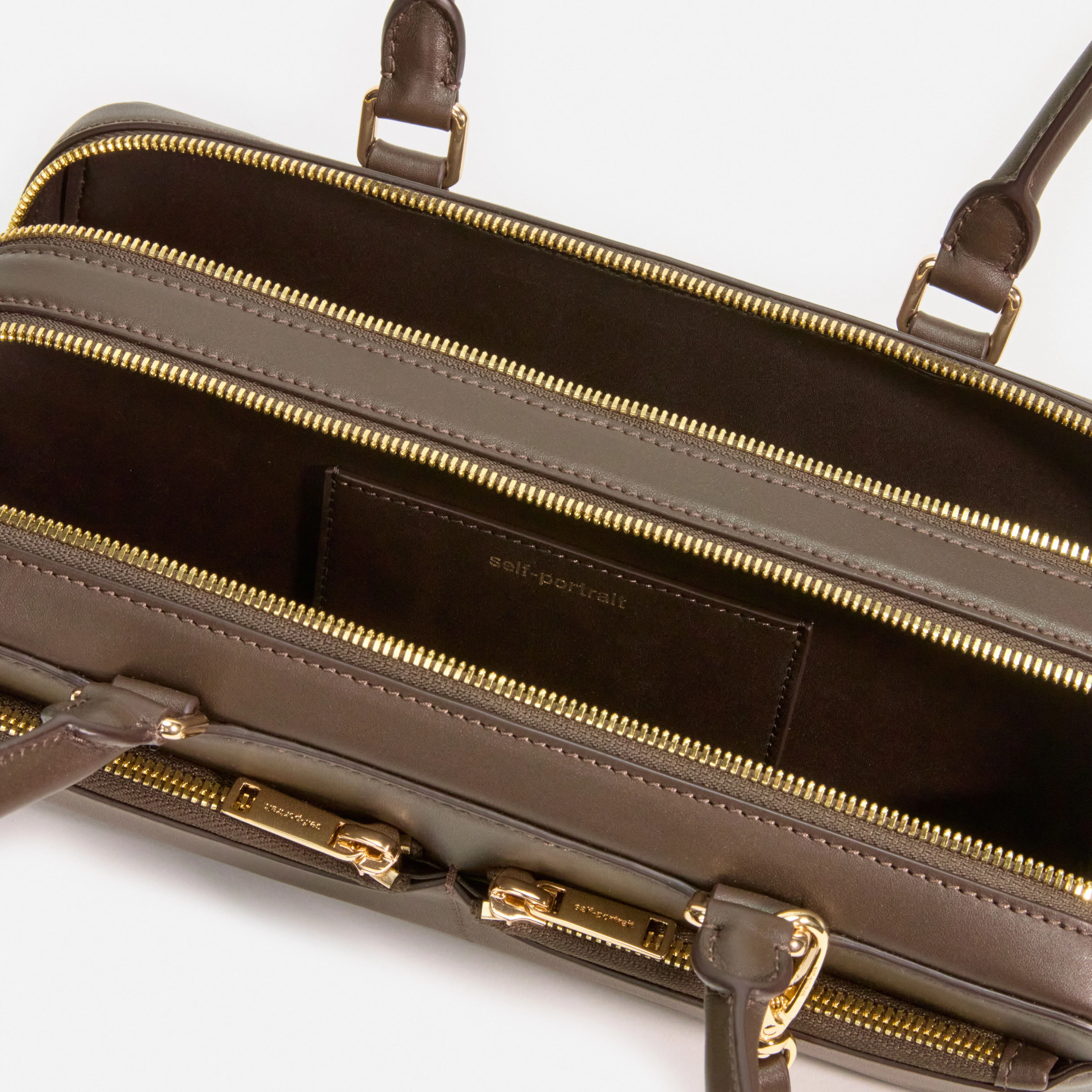 Brown Leather Shoulder Bag With Charm - Image 4