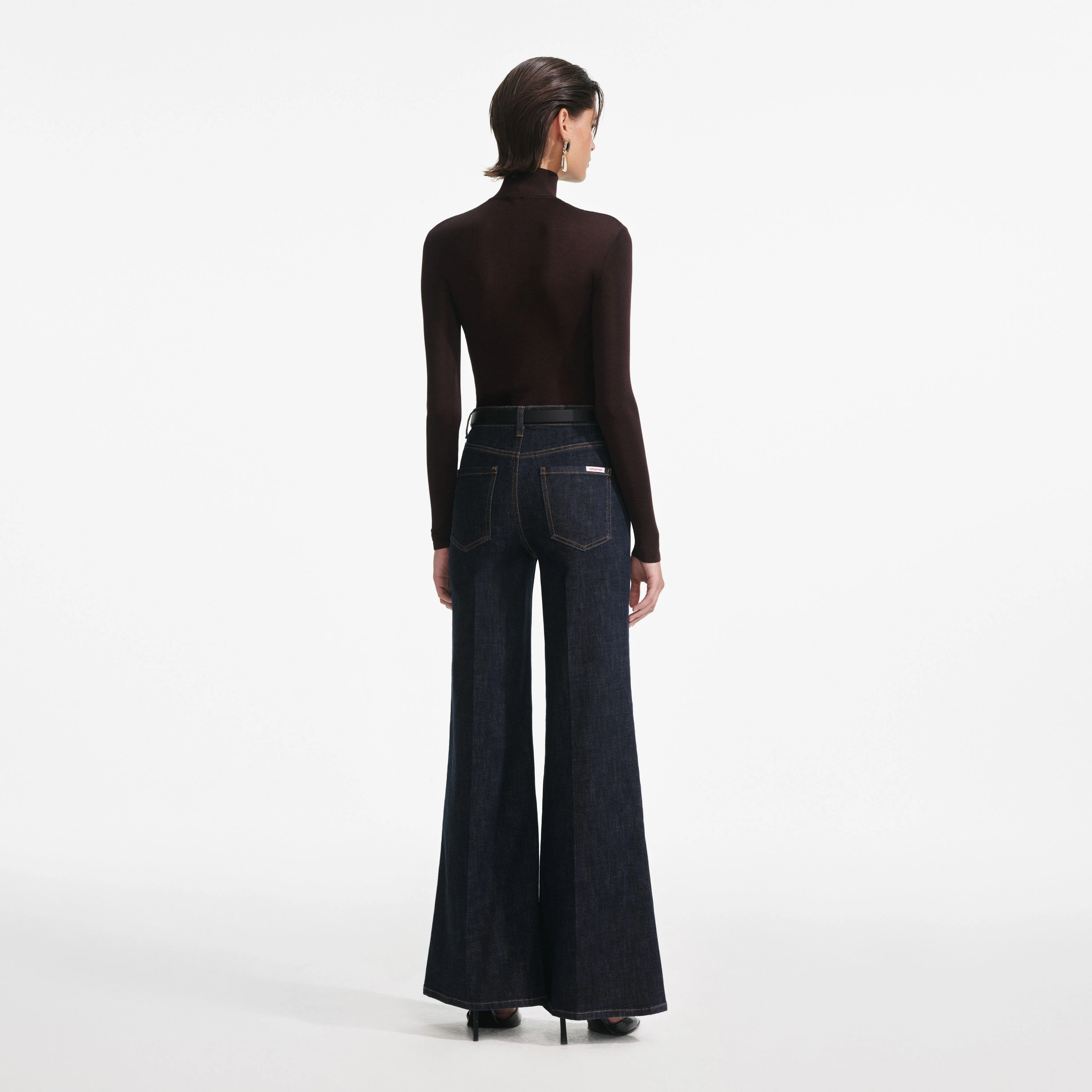 Brown Viscose Knit Top - Image 3