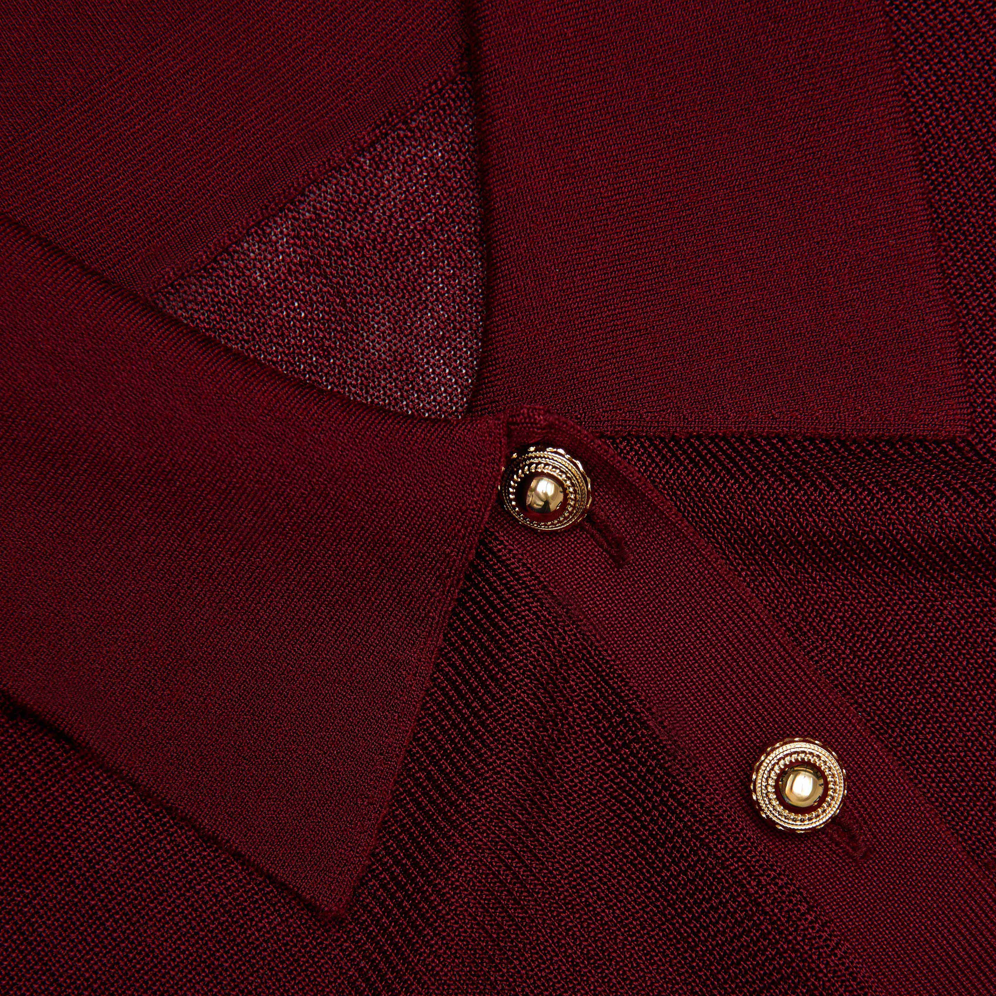 Burgundy Viscose Knit Bodysuit - Image 5