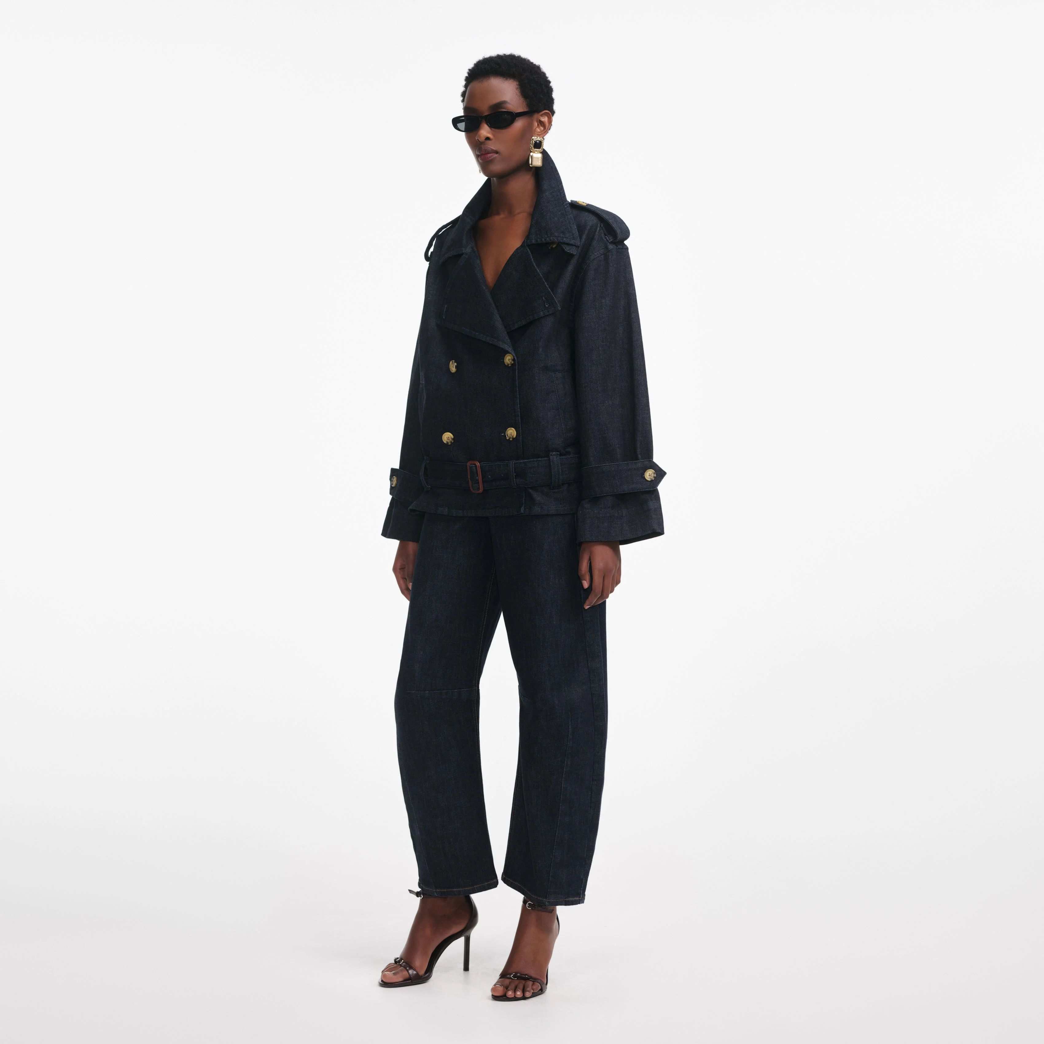 Denim Trench Jacket - Image 2