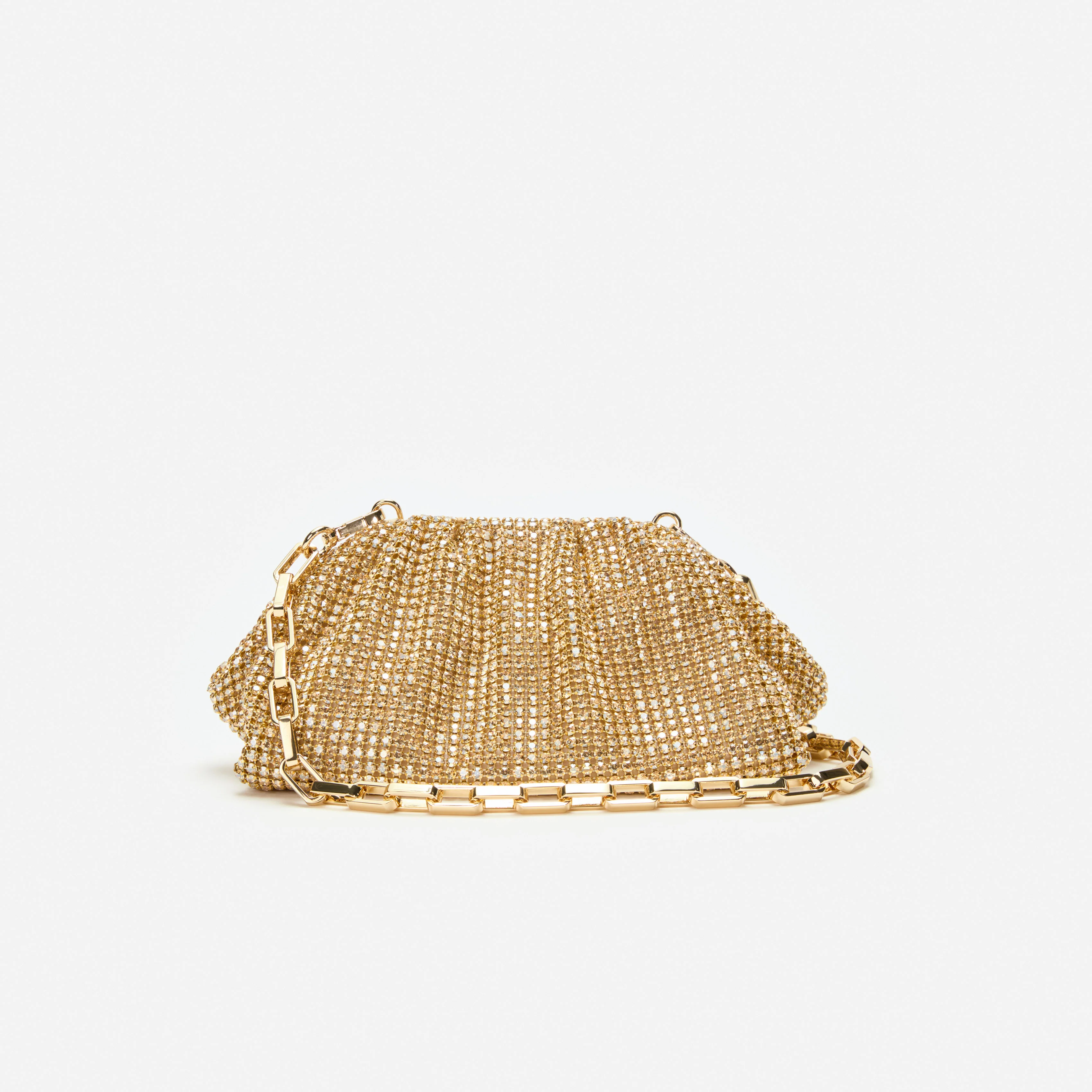 Gold Chainmail Clutch Bag - Image 3