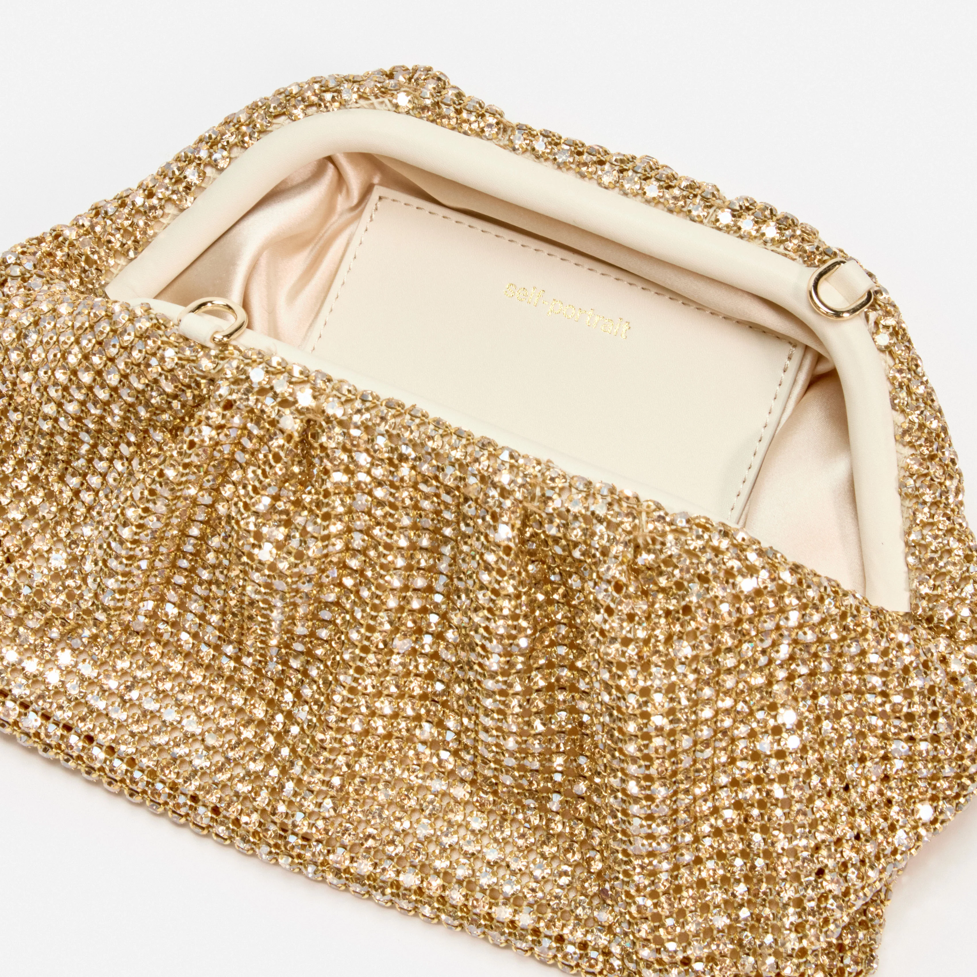 Gold Chainmail Clutch Bag - Image 4
