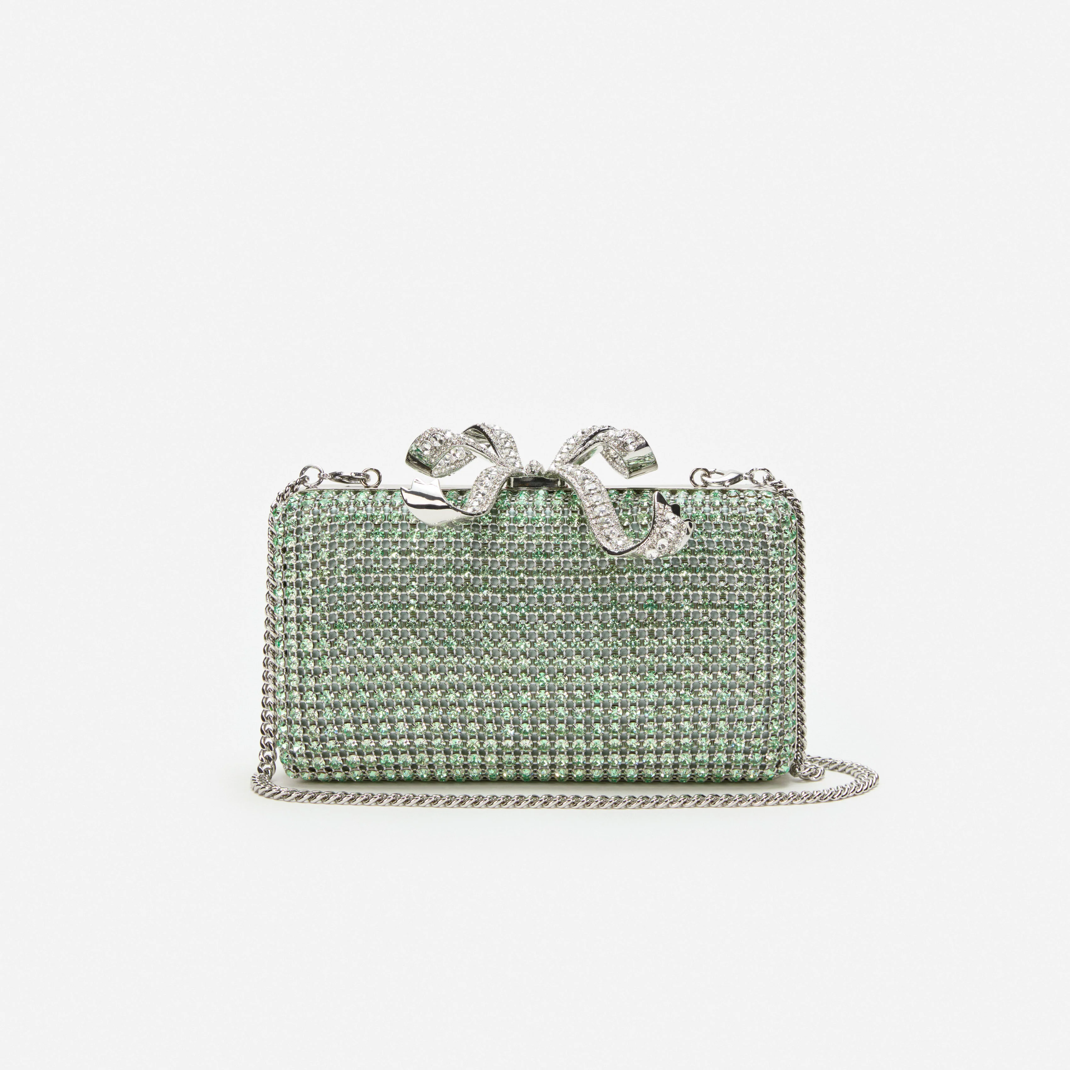 Green Chainmail Clutch Bag - Image 4