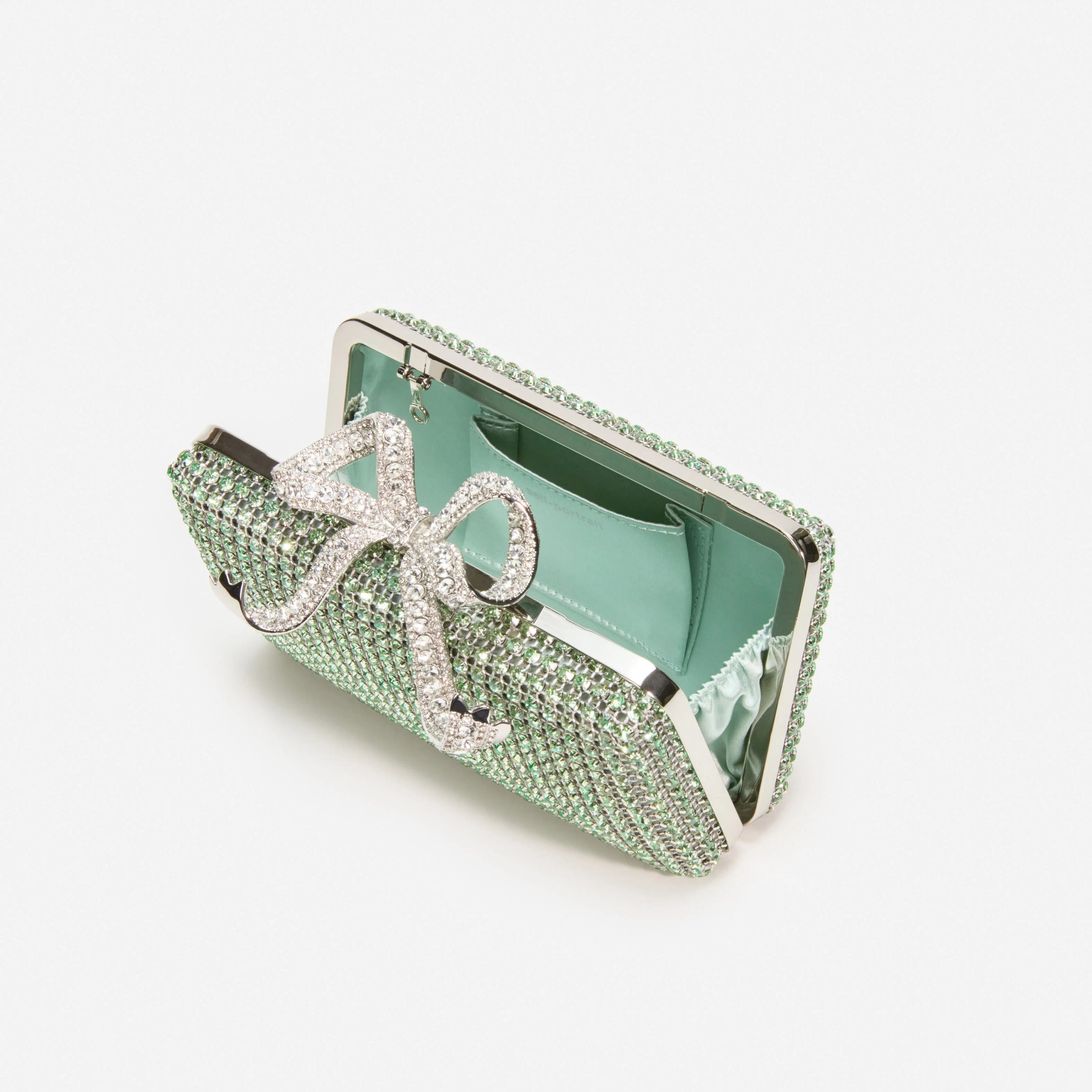 Green Chainmail Clutch Bag - Image 5