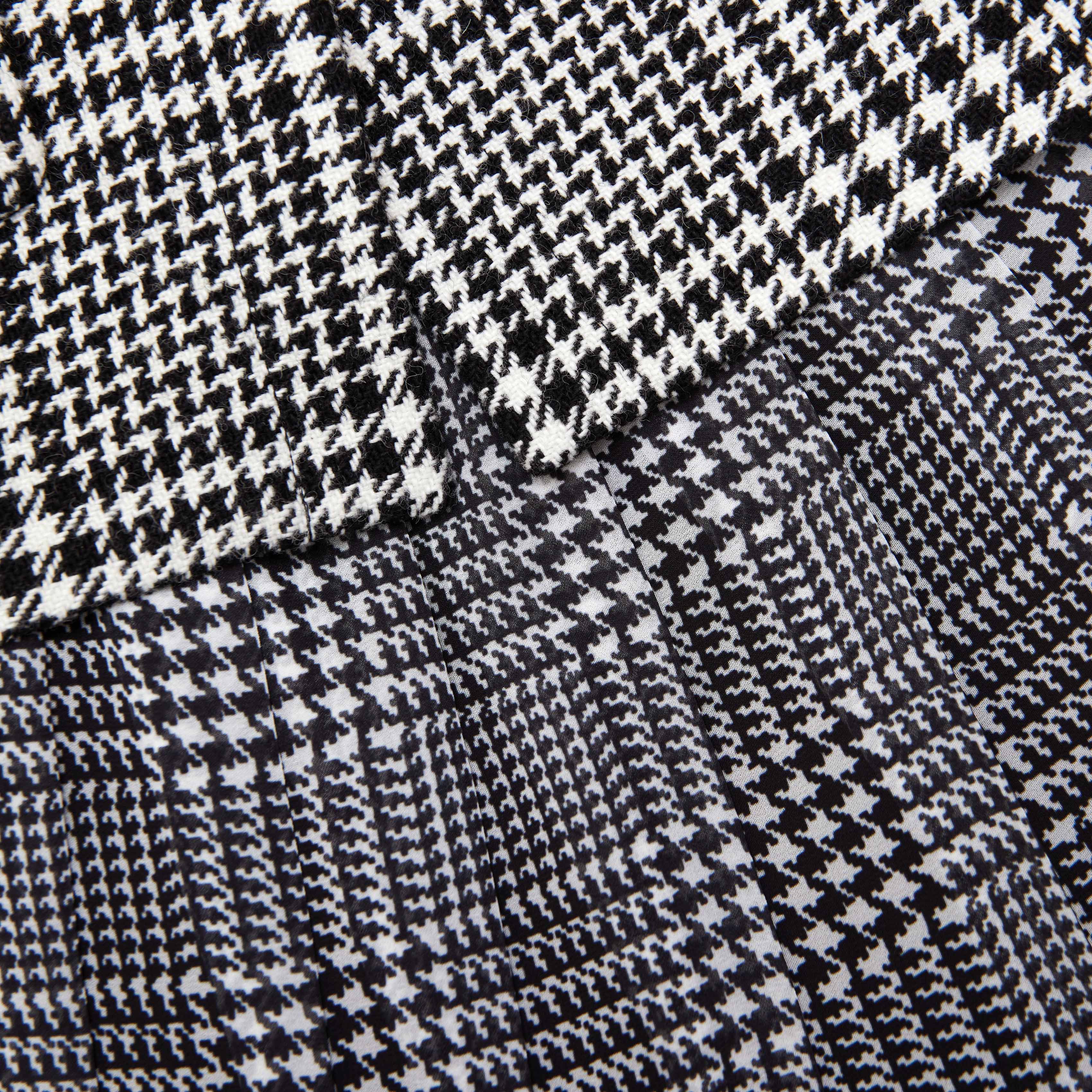 Houndstooth Tailored Midi Dress - Image 5
