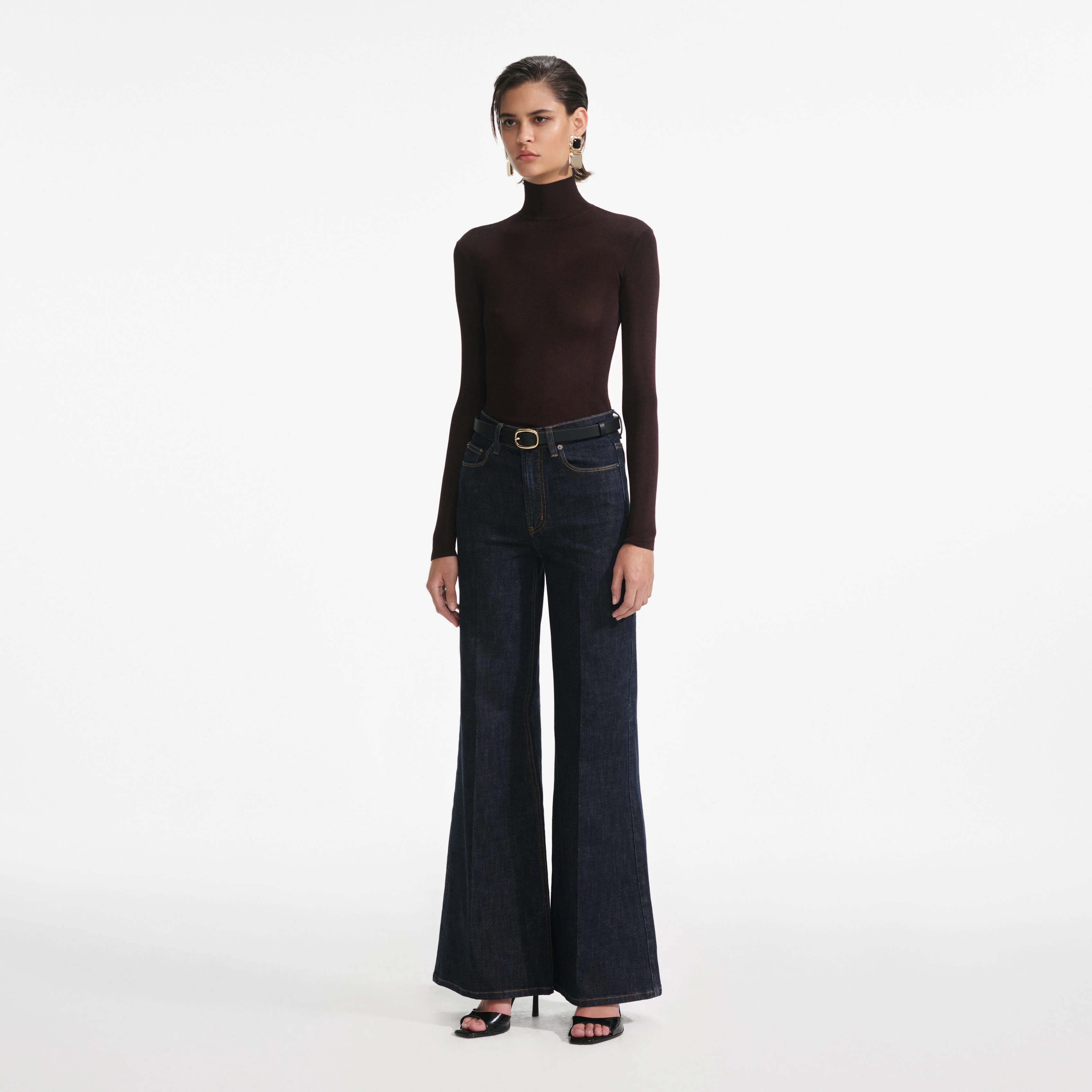 Indigo Flared Jeans - Image 2