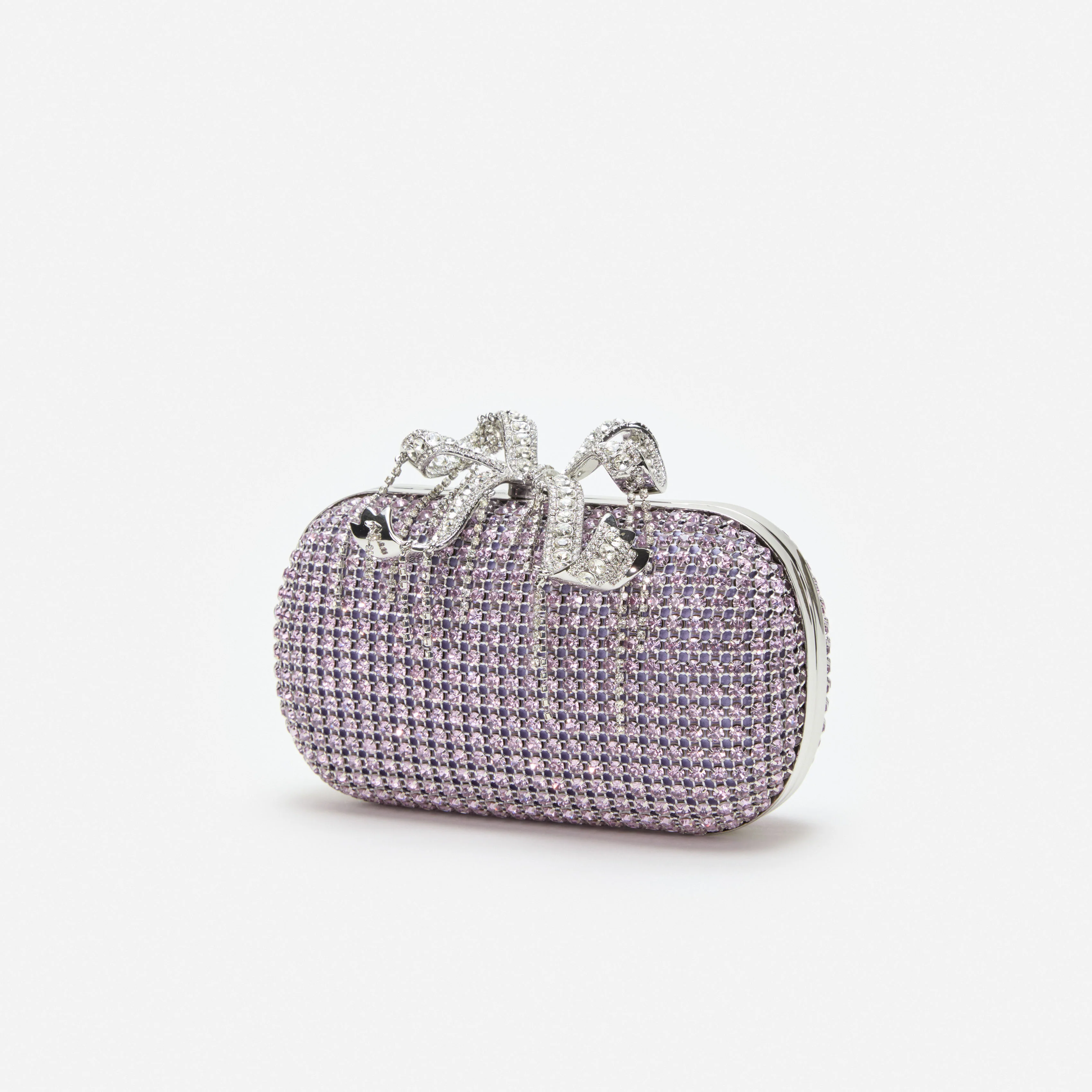 Lilac Chainmail Clutch Bag - Image 2