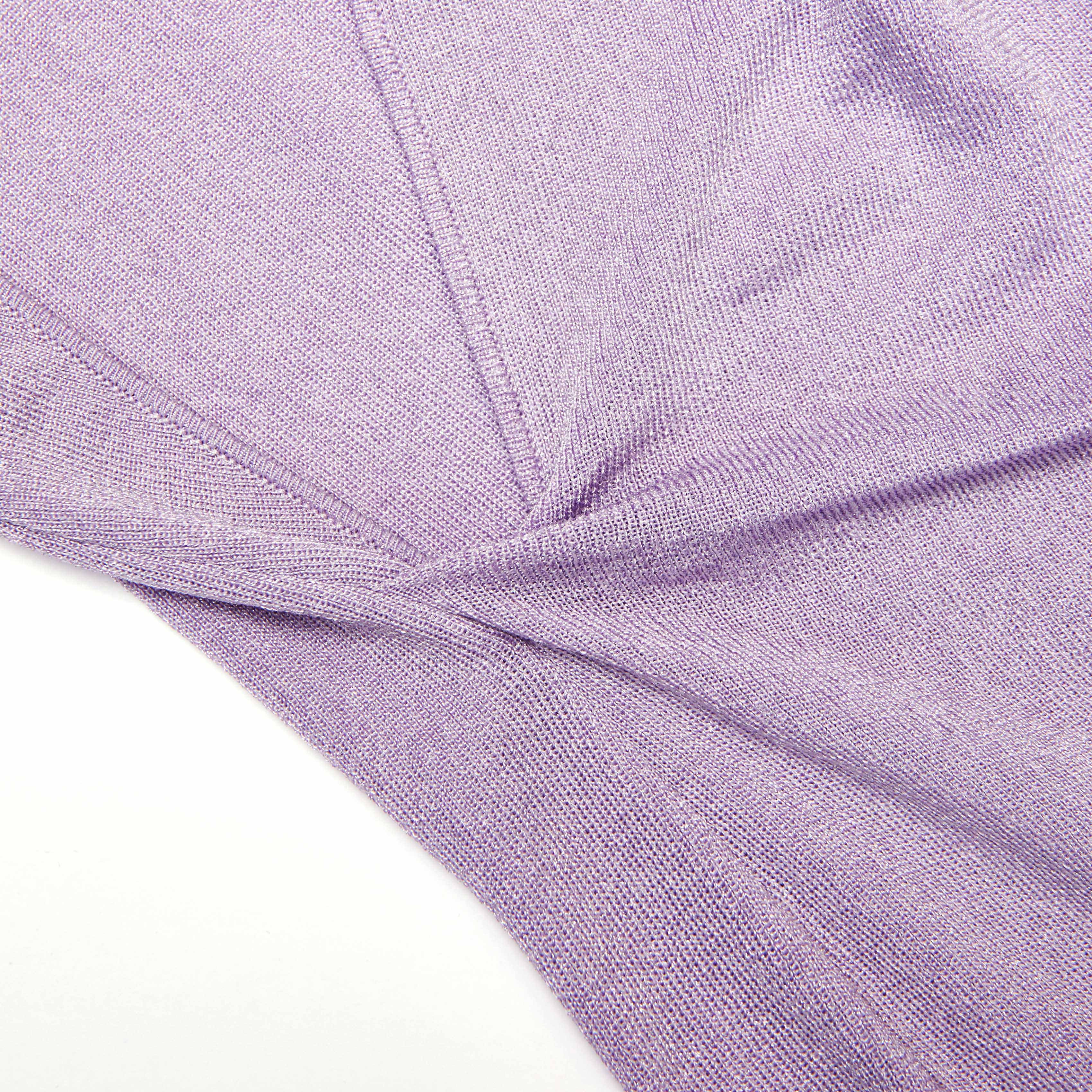 Lilac Viscose Knit Maxi Dress - Image 5