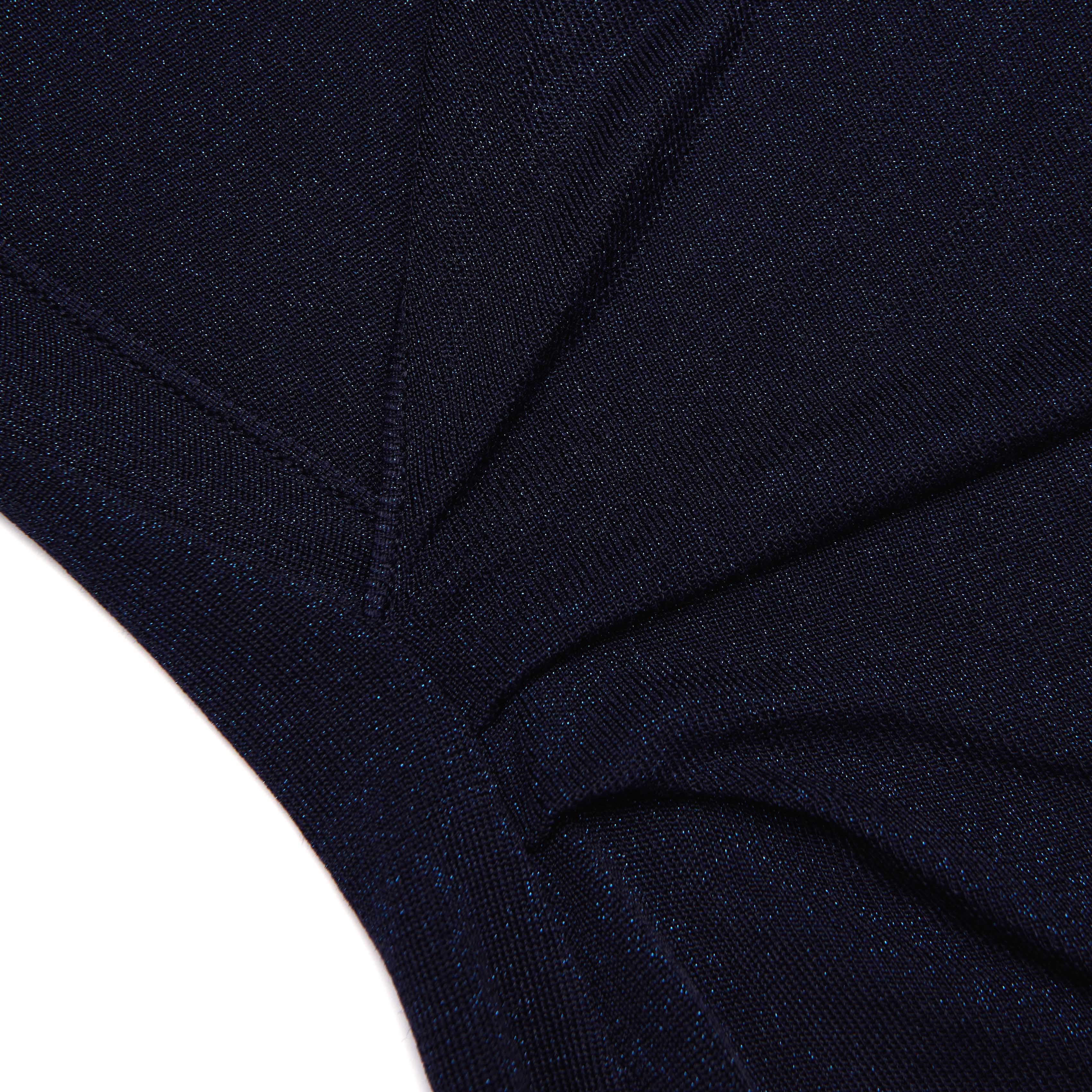 Navy Viscose Knit Mini Dress - Image 5