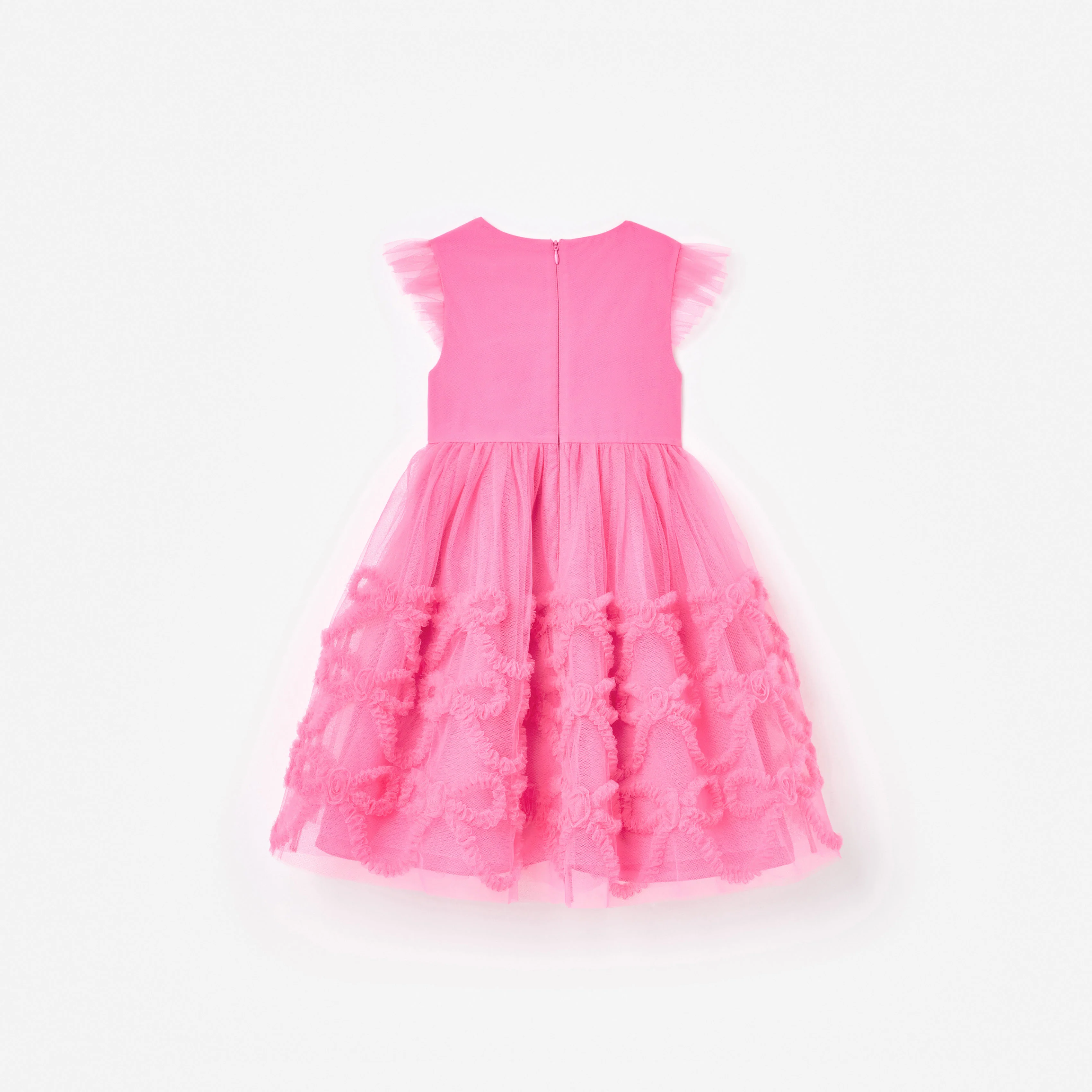 Pink Tulle Bow Dress - Image 2