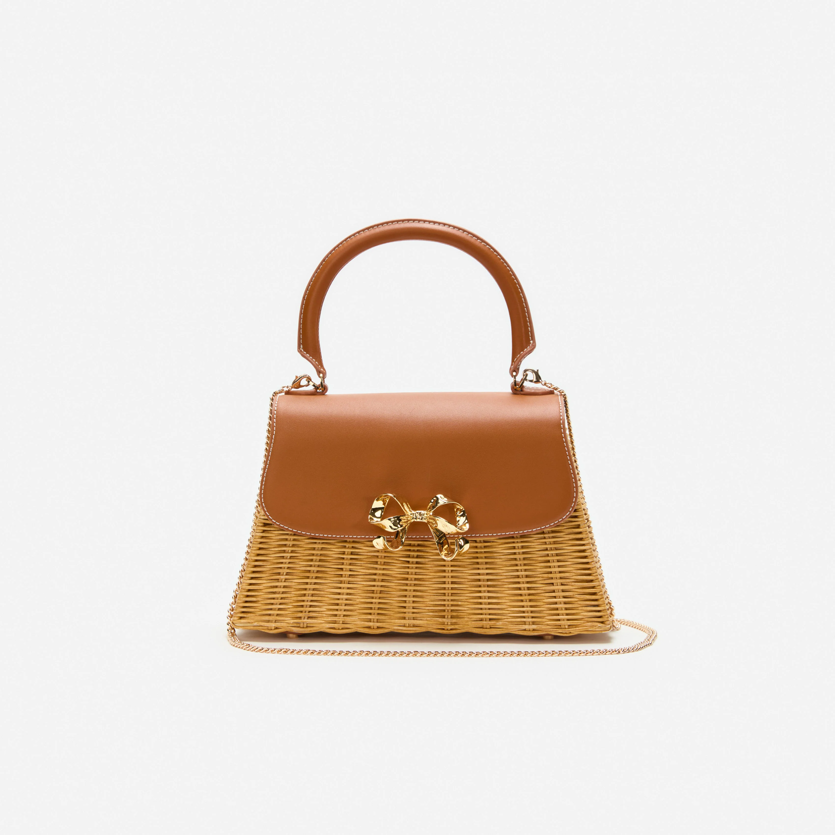Rattan Mini Bow Bag - Image 4