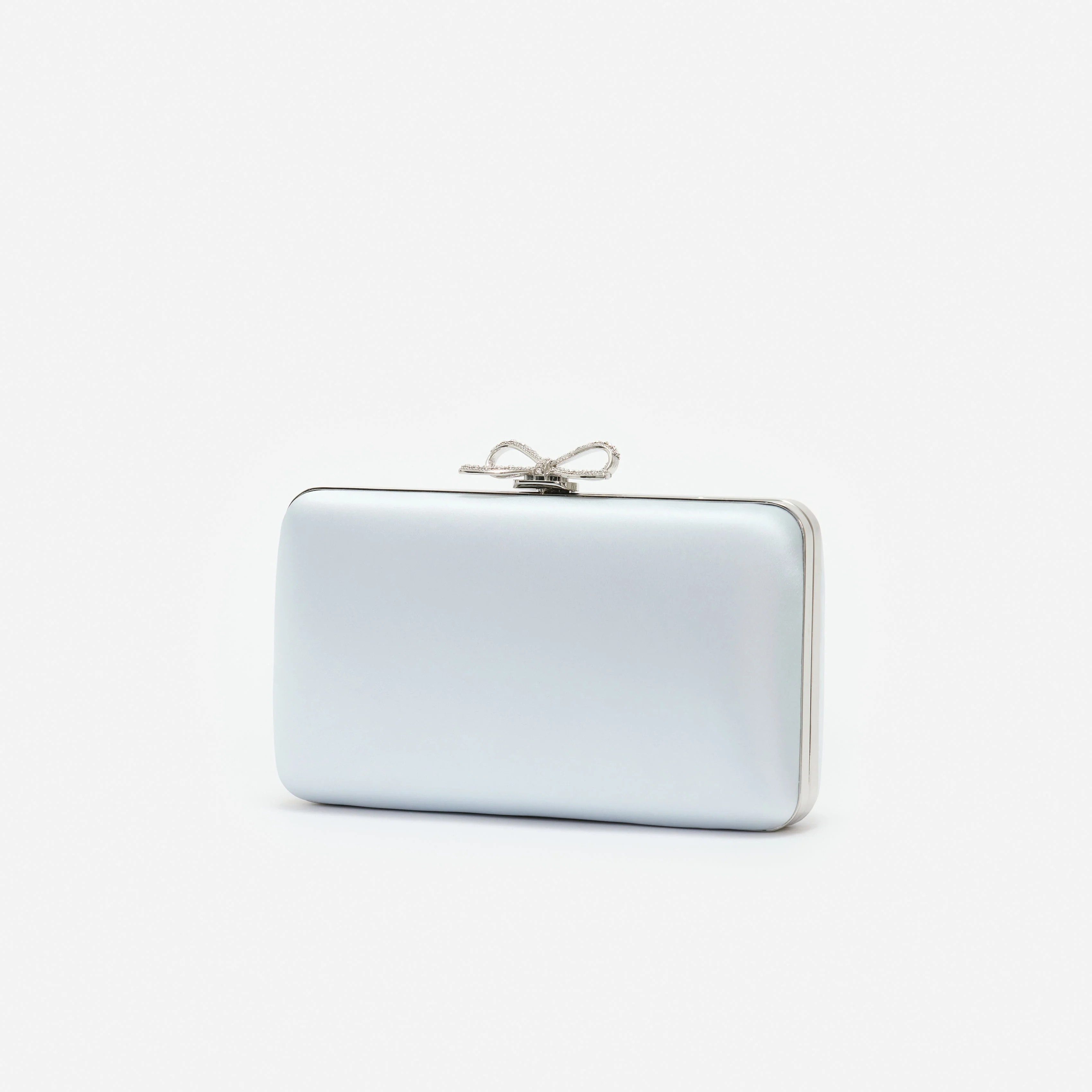 Blue Satin Clutch Bag - Image 2