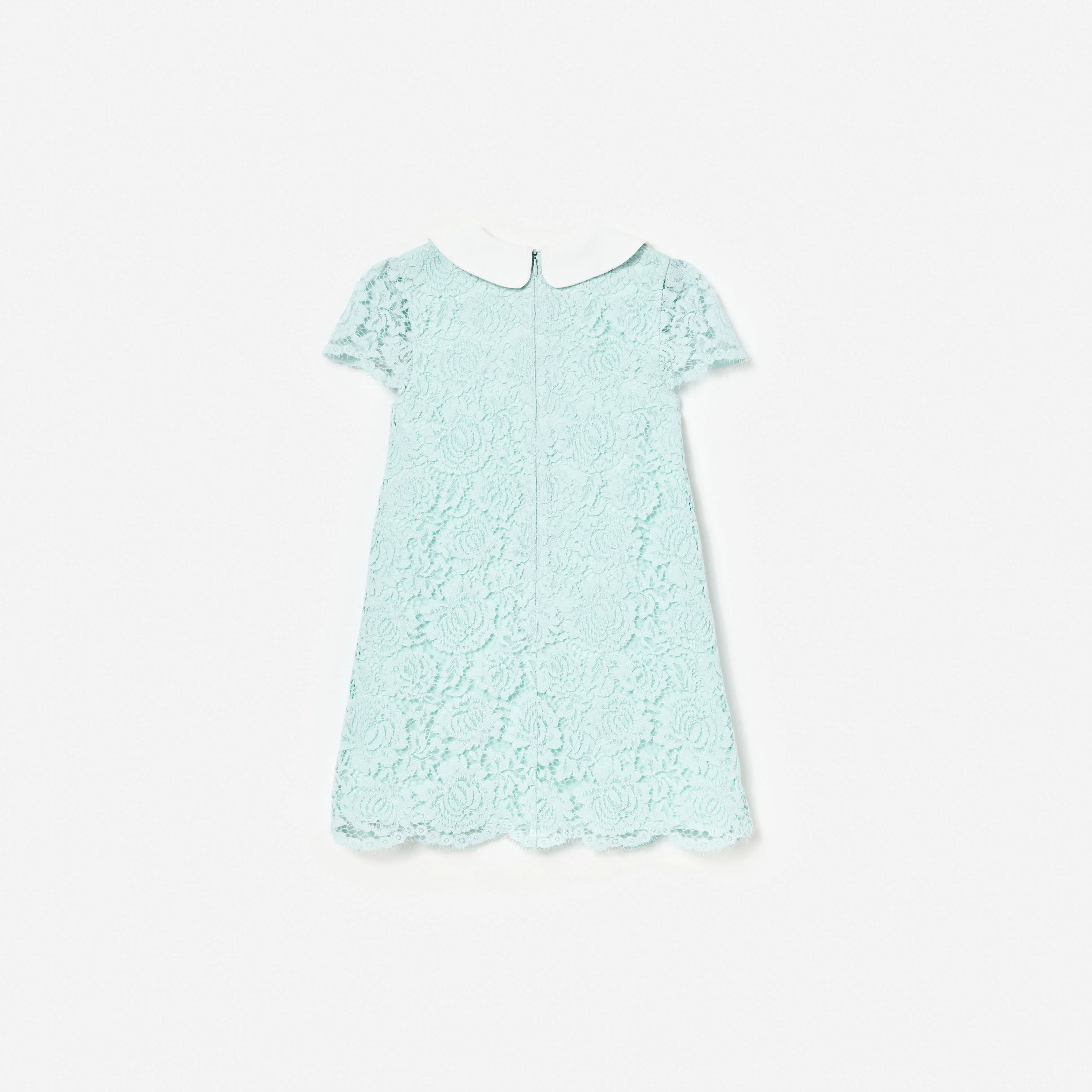 Mint Lace Collared Dress - Image 2