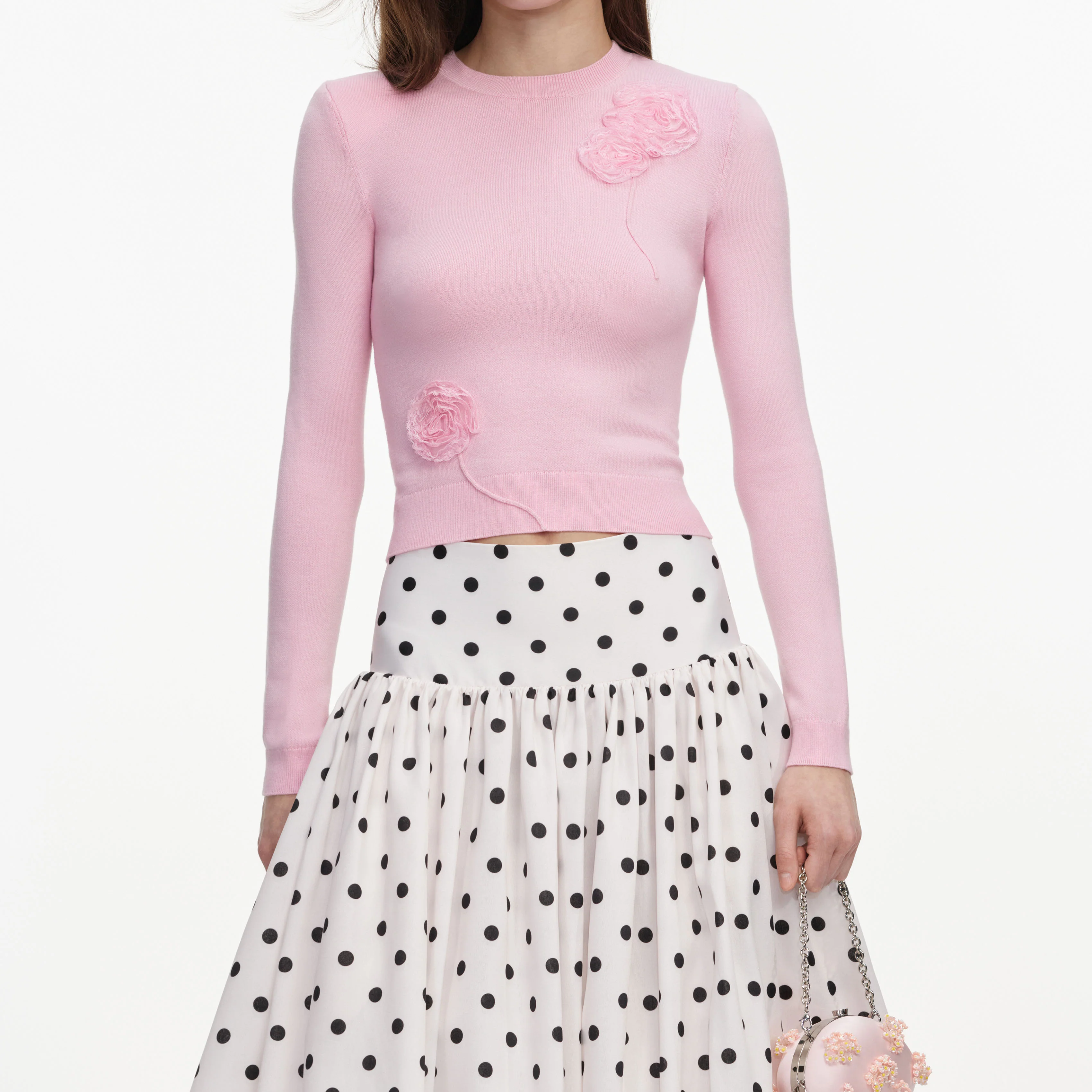 Pink Flower Knit Jumper - Image 4