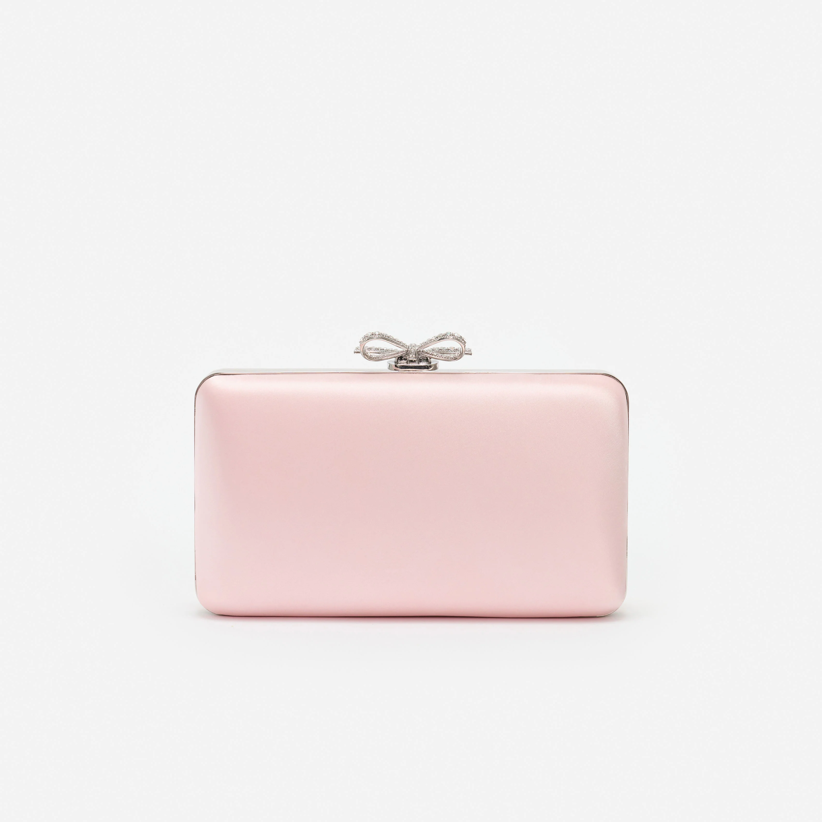 Pink Satin Clutch Bag - Image 3